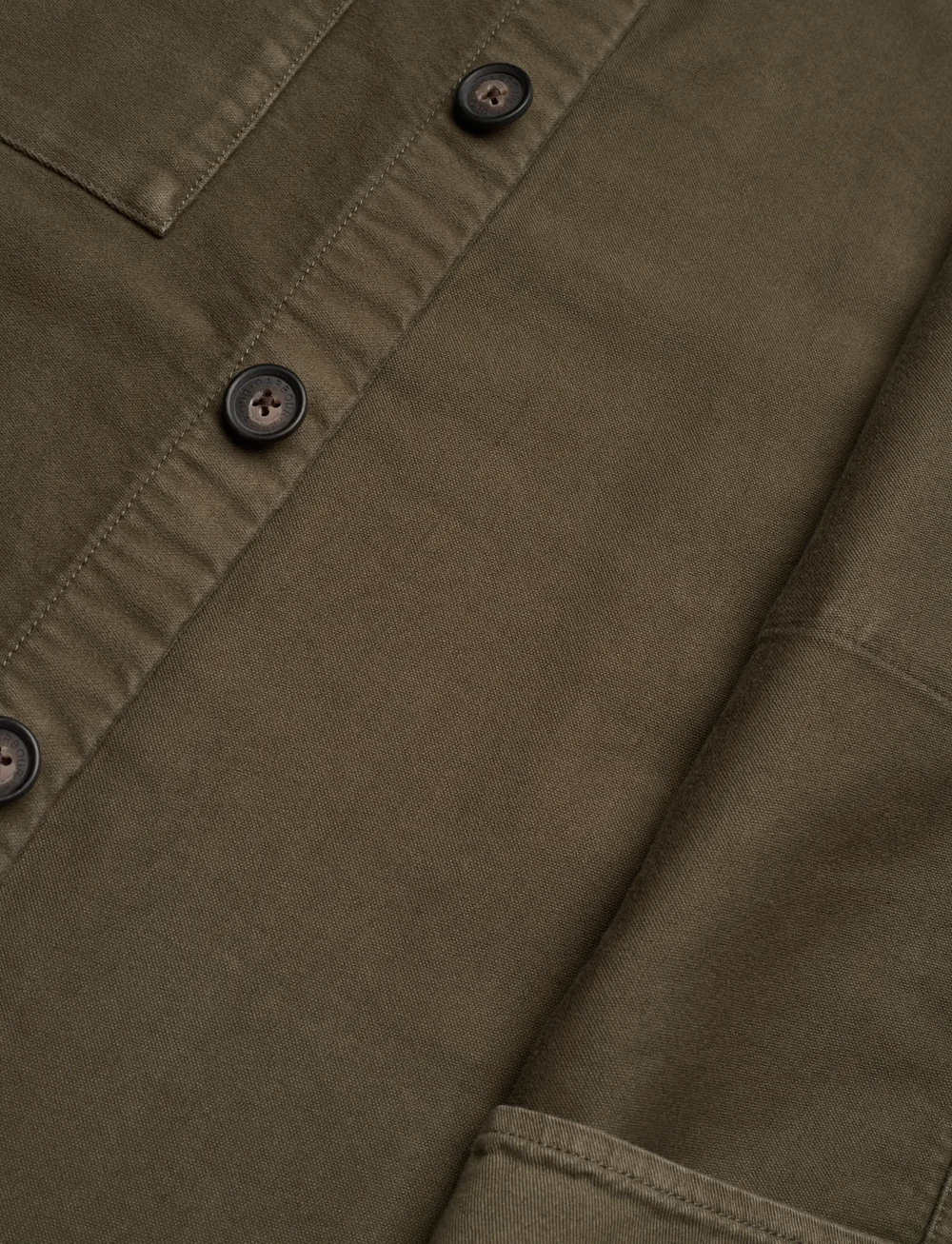 Barbour - Barbour Regular Moleskin Overshirt - light jackets - olive - 4