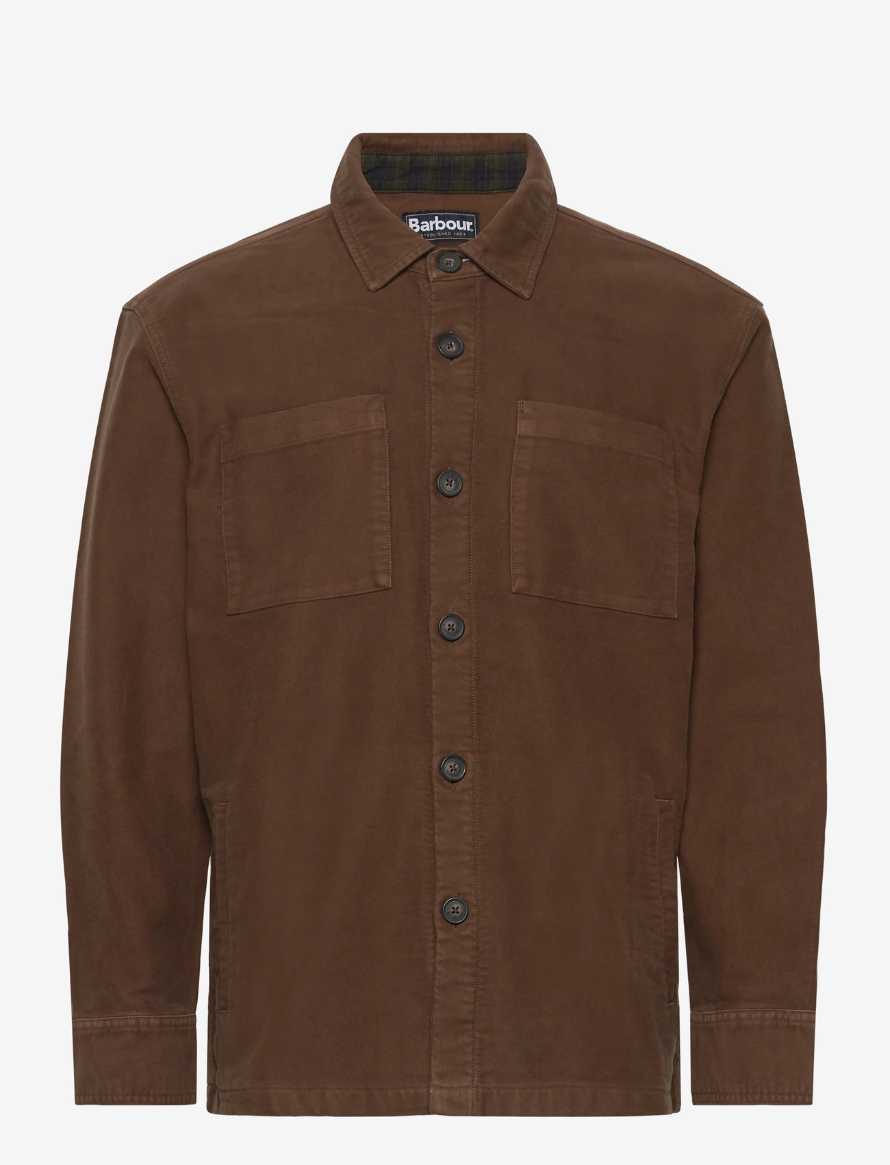 Barbour - Barbour Regular Moleskin Overshirt - leichte jacken - sand - 0