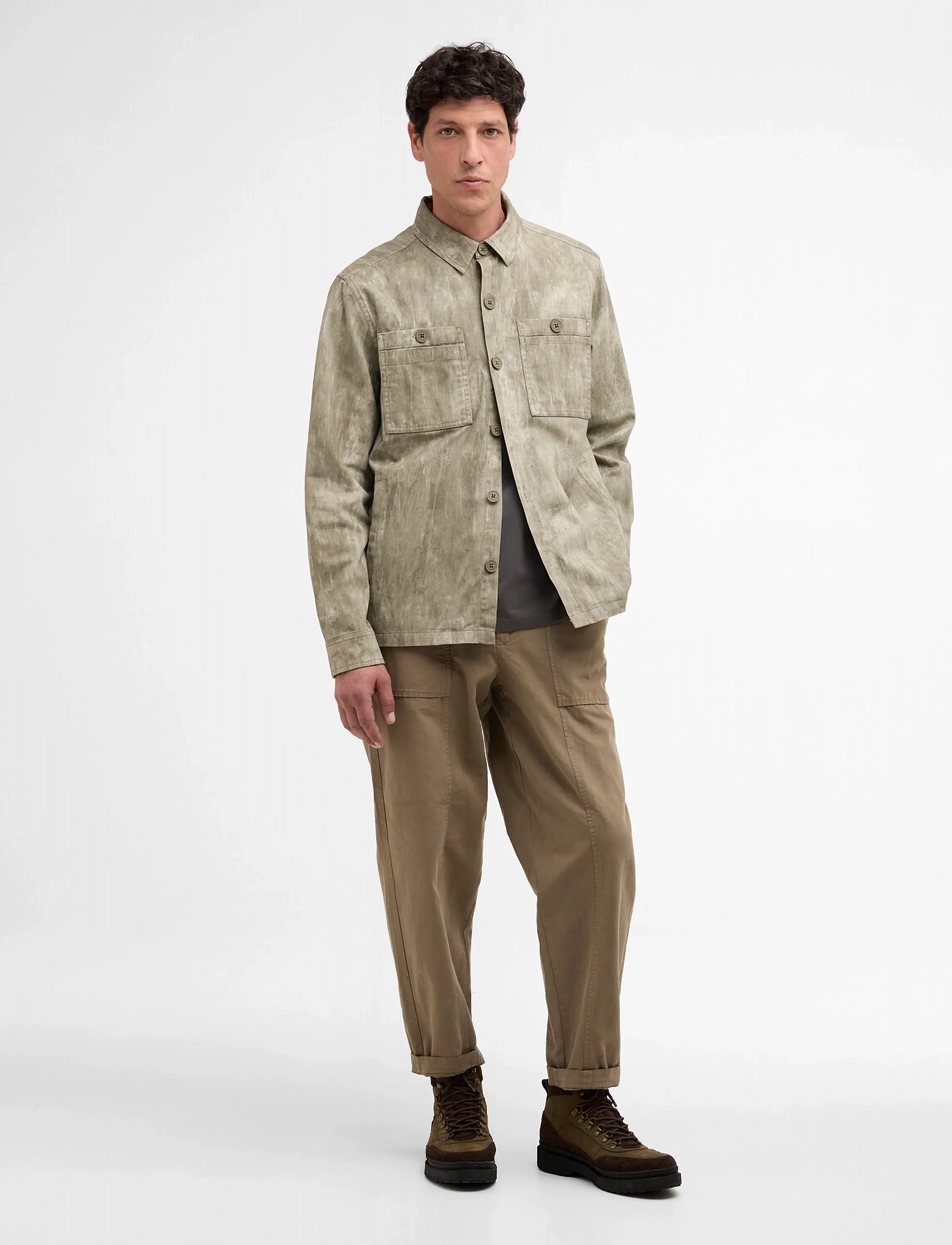 Barbour - Barbour Ross Overshirt - marškinių tipo švarkai - grey olive - 2