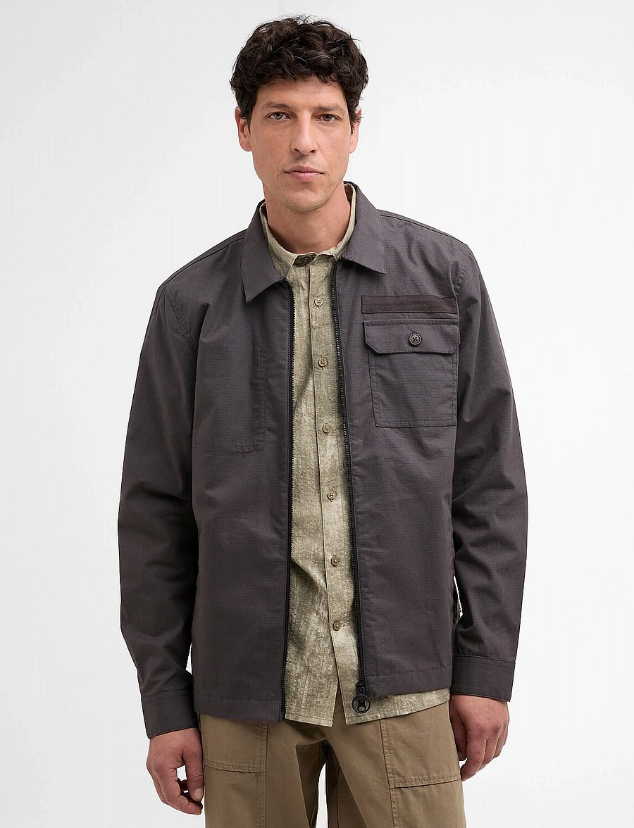 Barbour - Barbour Crail Wax Ovsh - tunna jackor - asphalt - 0