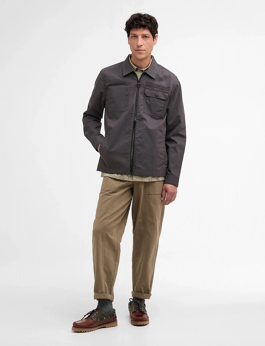 Barbour - Barbour Crail Wax Ovsh - tunna jackor - asphalt - 2