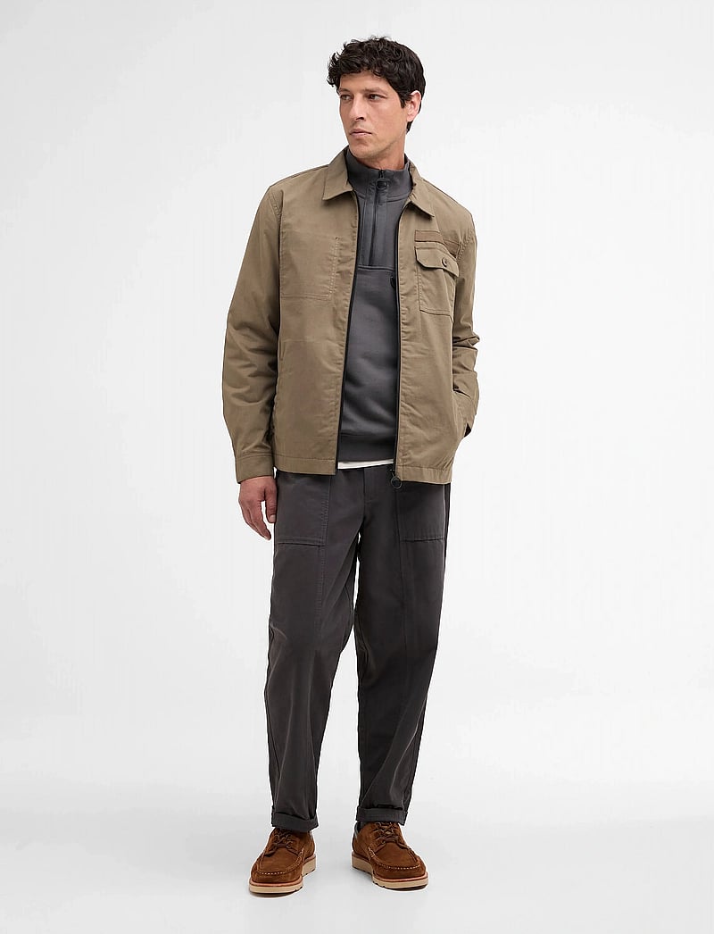 Barbour - Barbour Crail Wax Ovsh - kurtki-wiosenne - concrete - 2