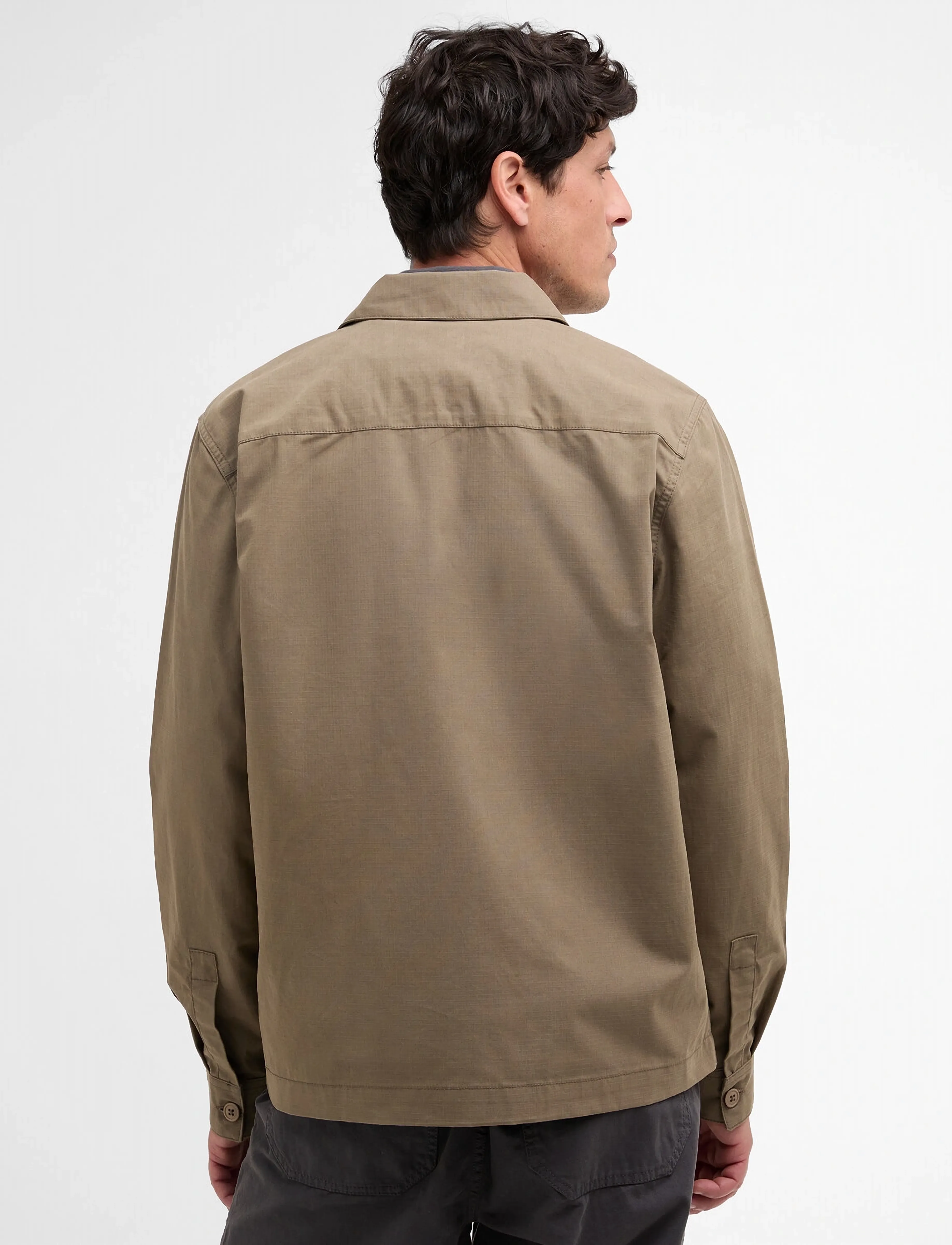 Barbour - Barbour Crail Wax Ovsh - leichte jacken - concrete - 3