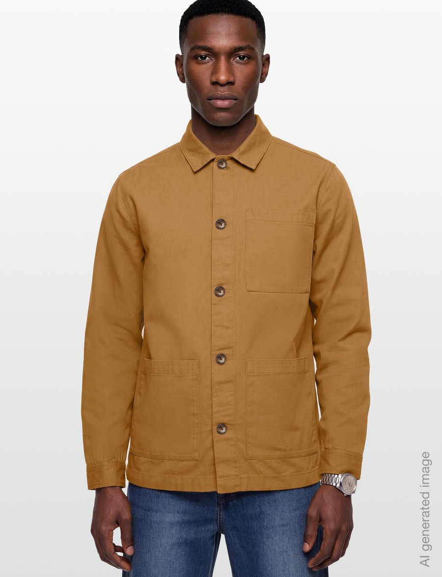 Barbour - Barbour Tartan Trimmed Washed Overshirt - forårsjakker - cinammon - 3