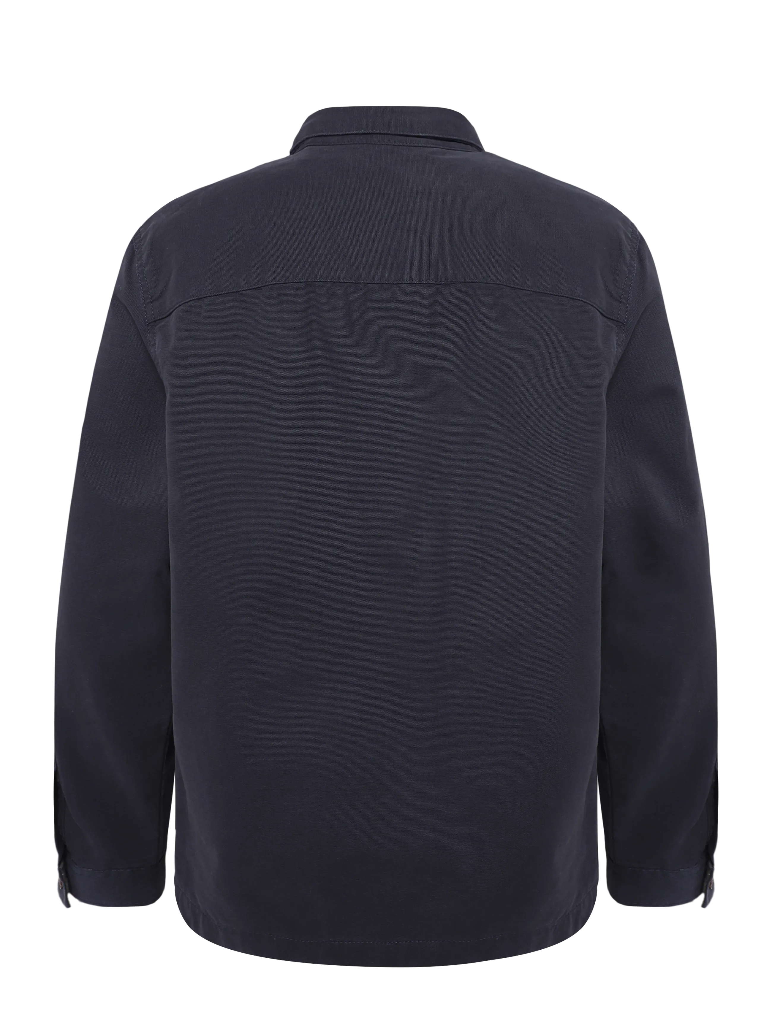 Barbour - Barbour Tartan Trimmed Washed Overshirt - dark navy - 1