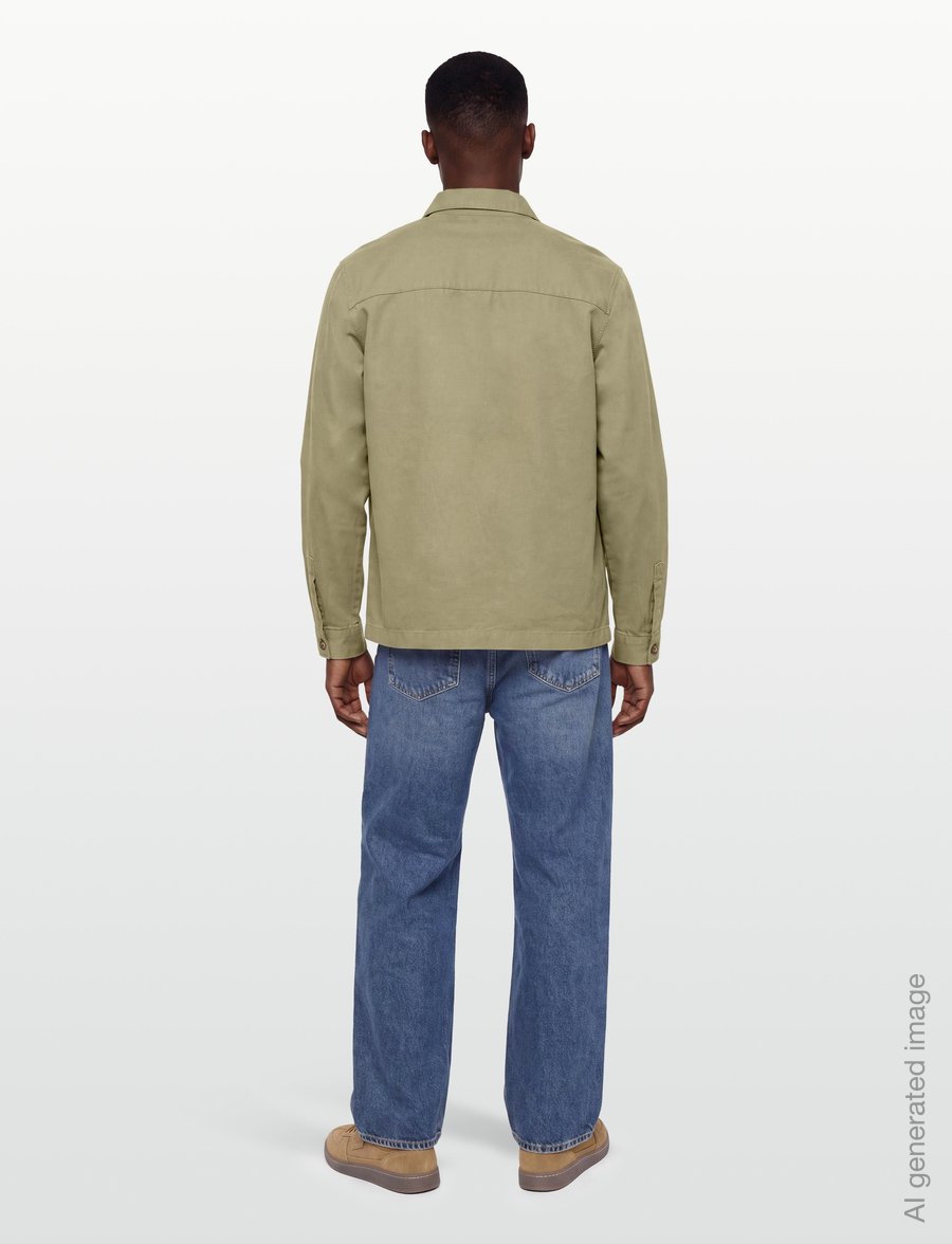 Barbour - Barbour Tartan Trimmed Washed Overshirt - sügisjoped - mushroom - 4