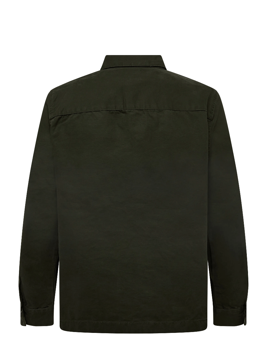 Barbour - Barbour Tartan Trimmed Washed Overshirt - forårsjakker - sage - 2