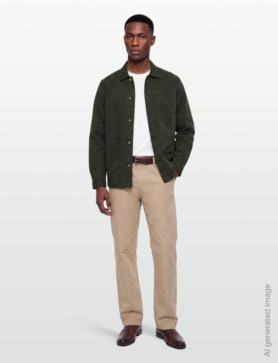 Barbour - Barbour Tartan Trimmed Washed Overshirt - forårsjakker - sage - 0