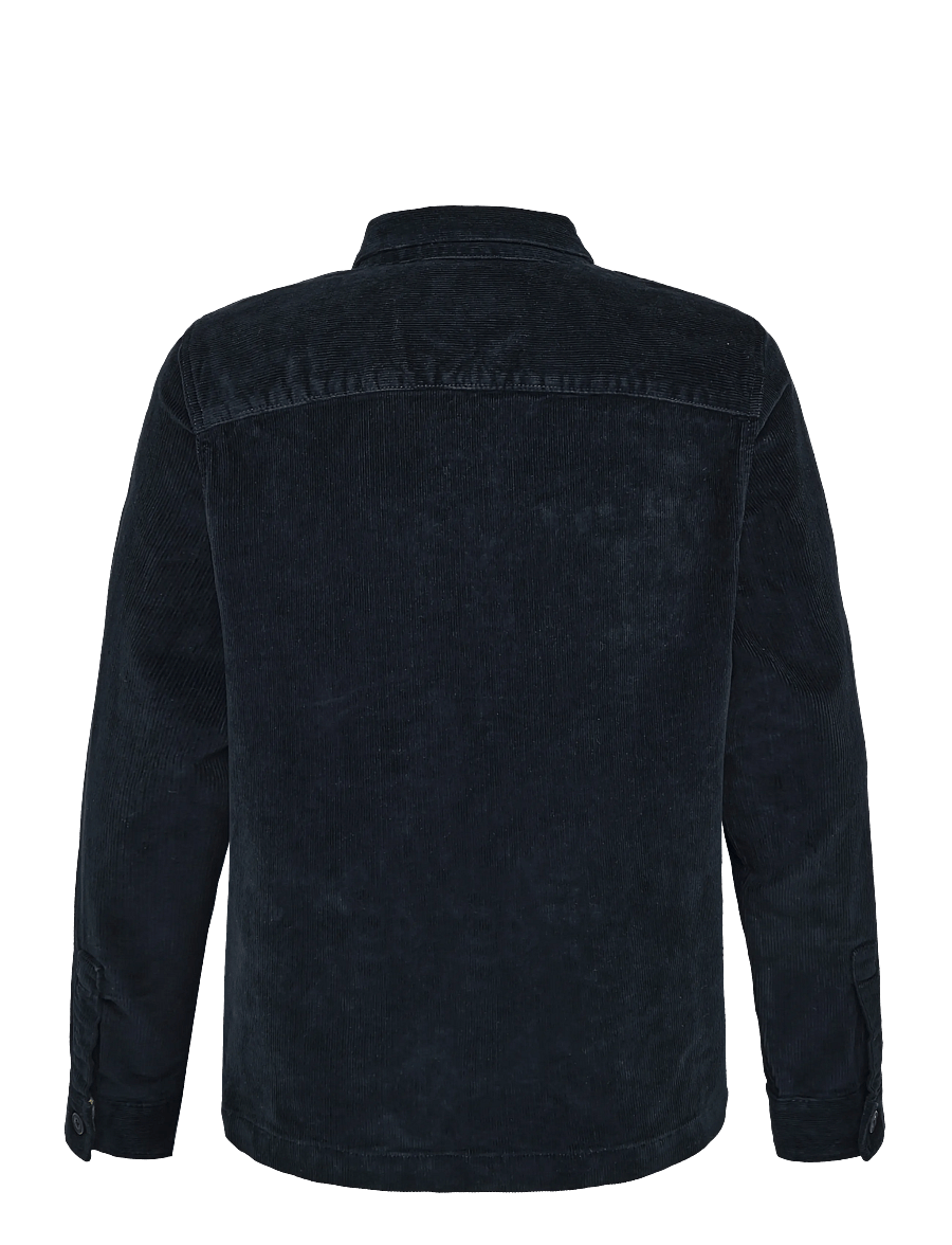 Barbour - Barbour Tartan Trimmed Cord Overshirt - kevadjoped - navy - 1