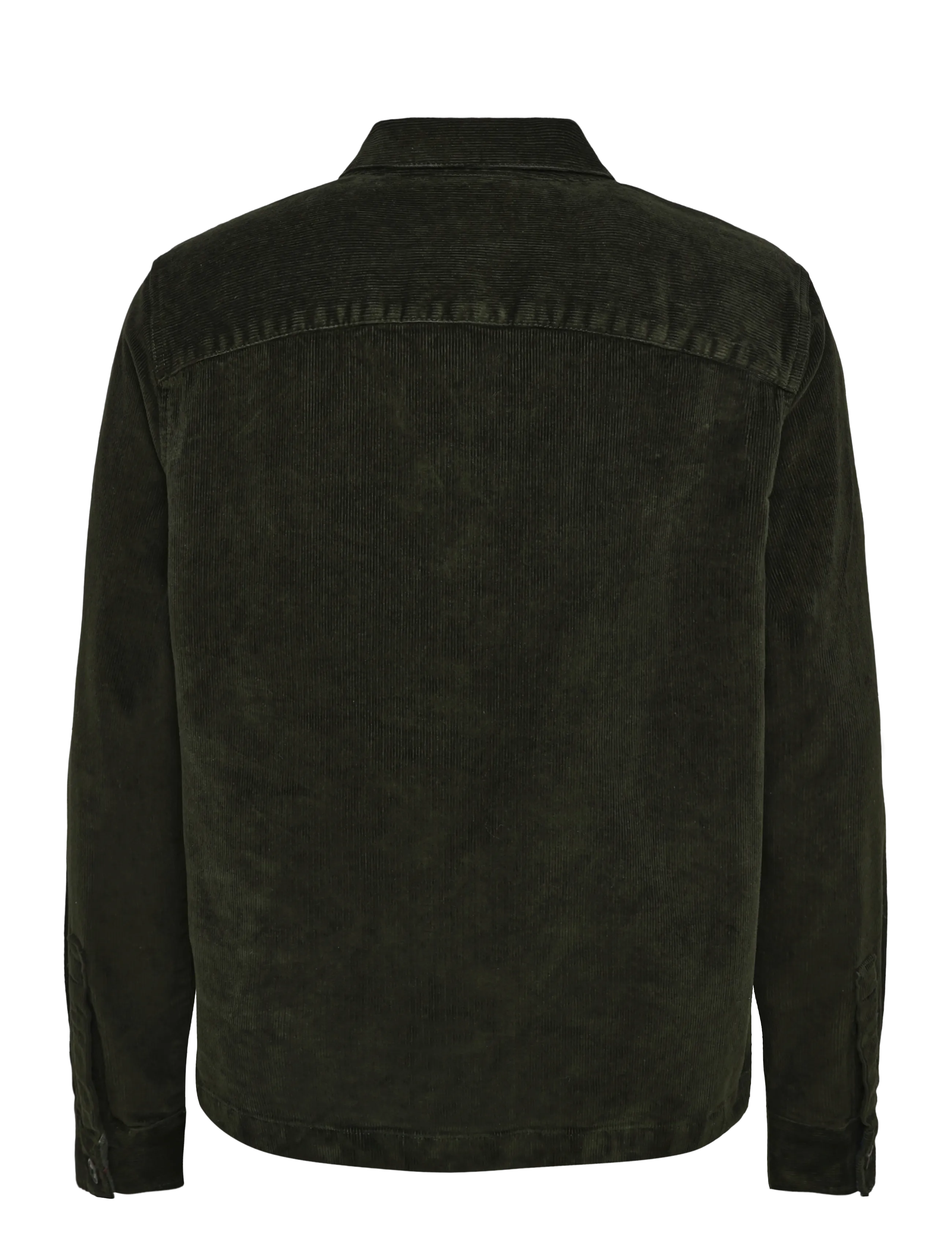 Barbour - Barbour Tartan Trimmed Cord Overshirt - frühlingsjacken - olive - 1