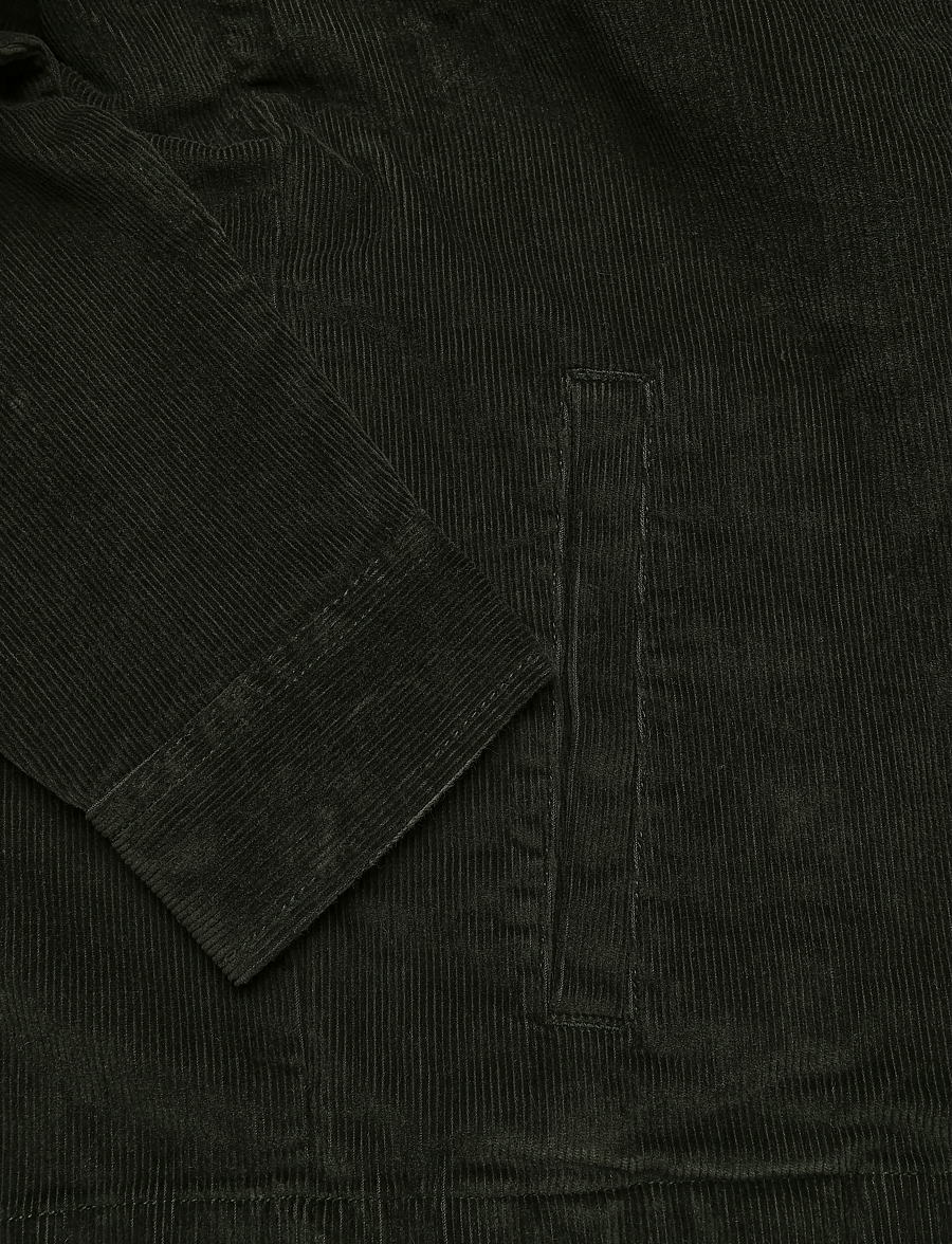 Barbour - Barbour Tartan Trimmed Cord Overshirt - frühlingsjacken - olive - 3