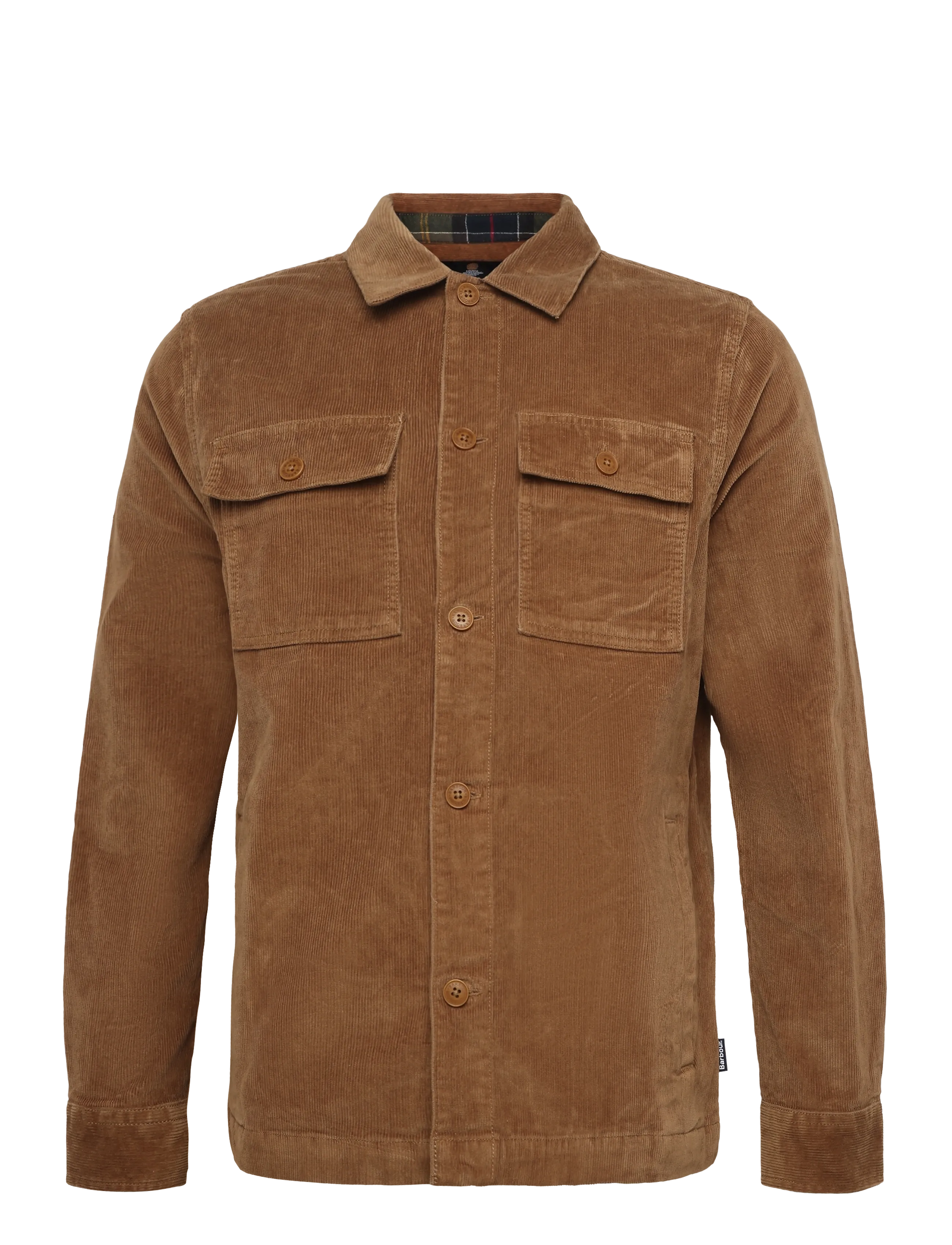 Barbour Barbour Tartan Trimmed Cord Overshirt - Jacken - SANDSTONE / brown