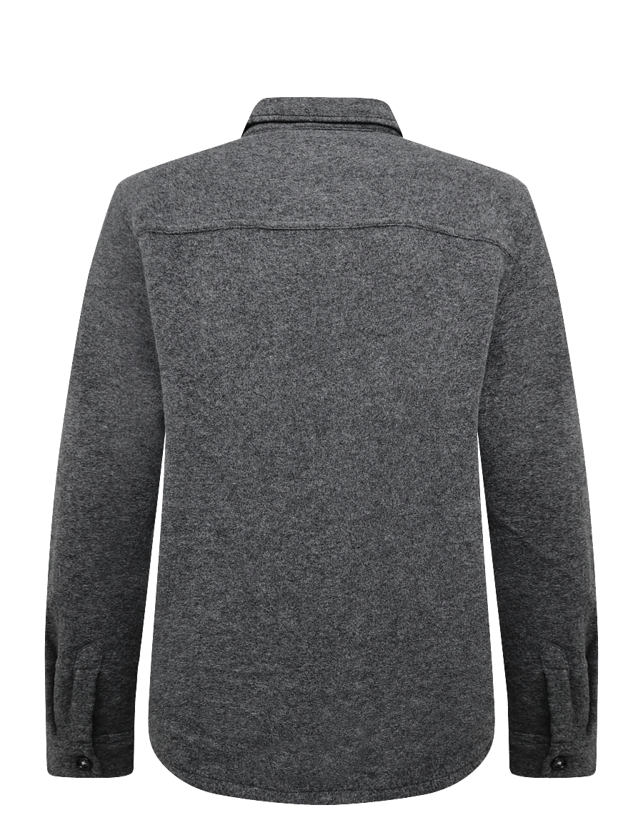 Barbour - Barbour Marltown Tailored Wool Blend Overshirt - jacken - dark grey marl - 1