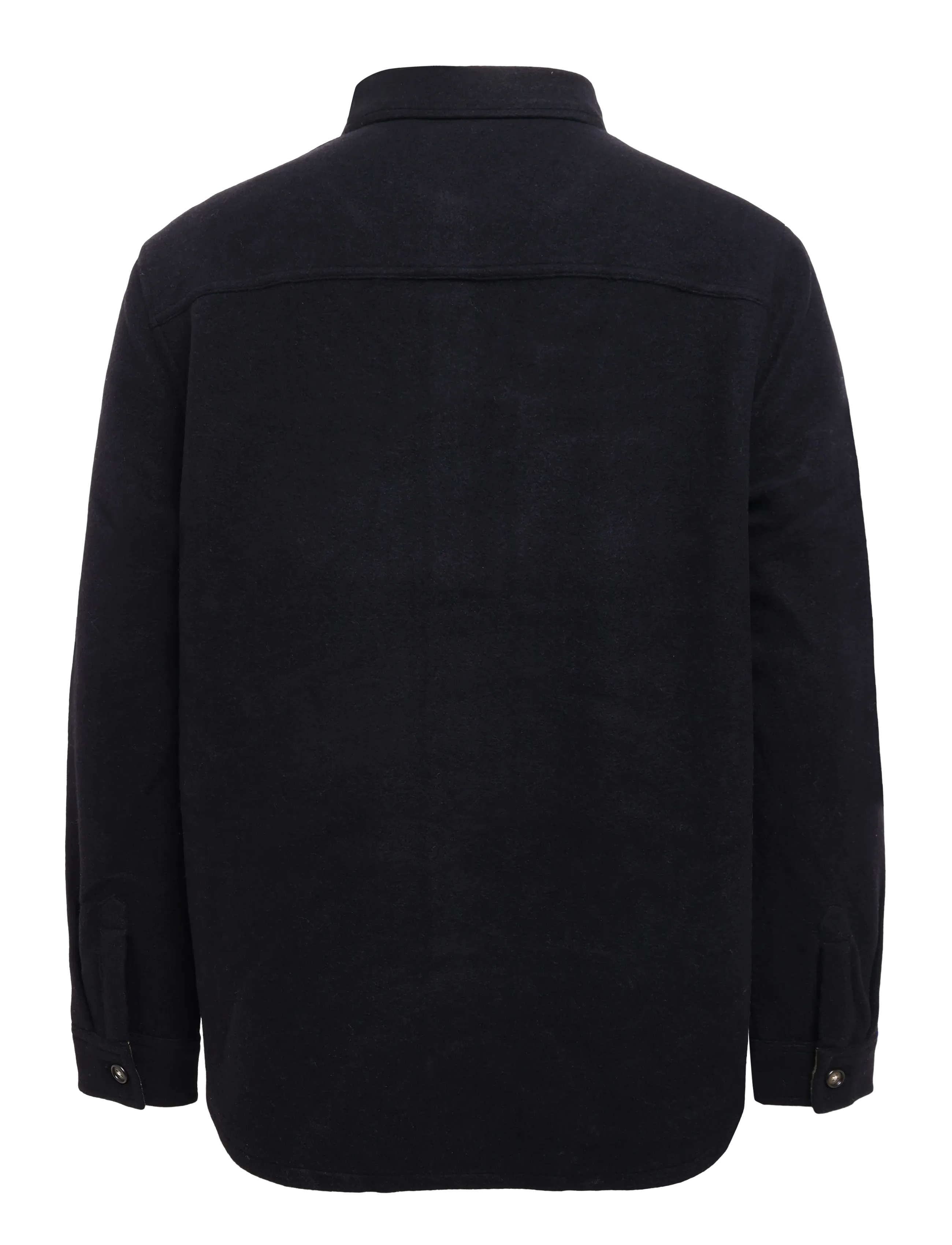 Barbour - Barbour Marltown Tailored Wool Blend Overshirt - jacken - navy marl - 1