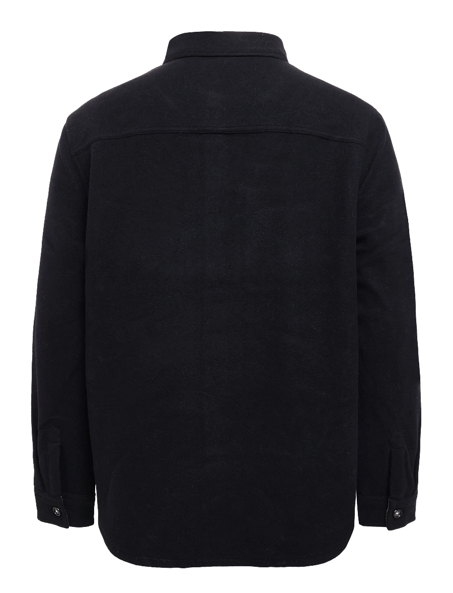 Barbour - Barbour Marltown Tailored Wool Blend Overshirt - jacken - navy marl - 1