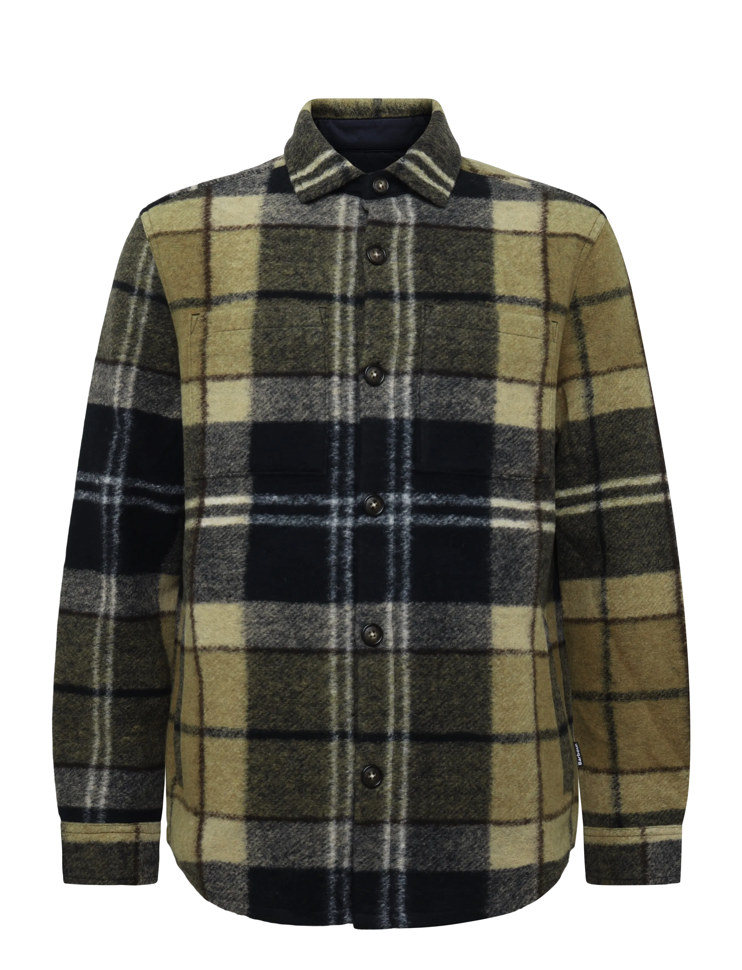 Barbour Barbour Woodlane Brushed Check Overshirt - Barbour - BIRCHWOOD DRESS TARTAN / beige