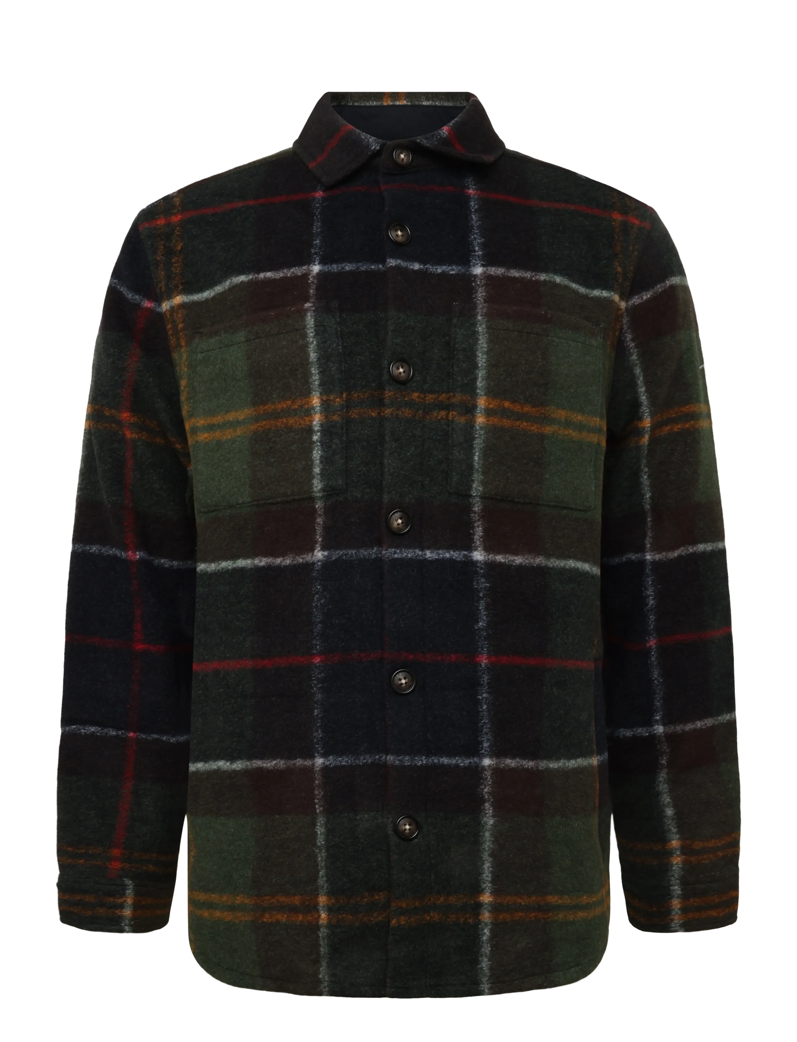 Barbour Barbour Woodlane Brushed Check Overshirt - Streetstyle - CLASSIC TARTAN / green
