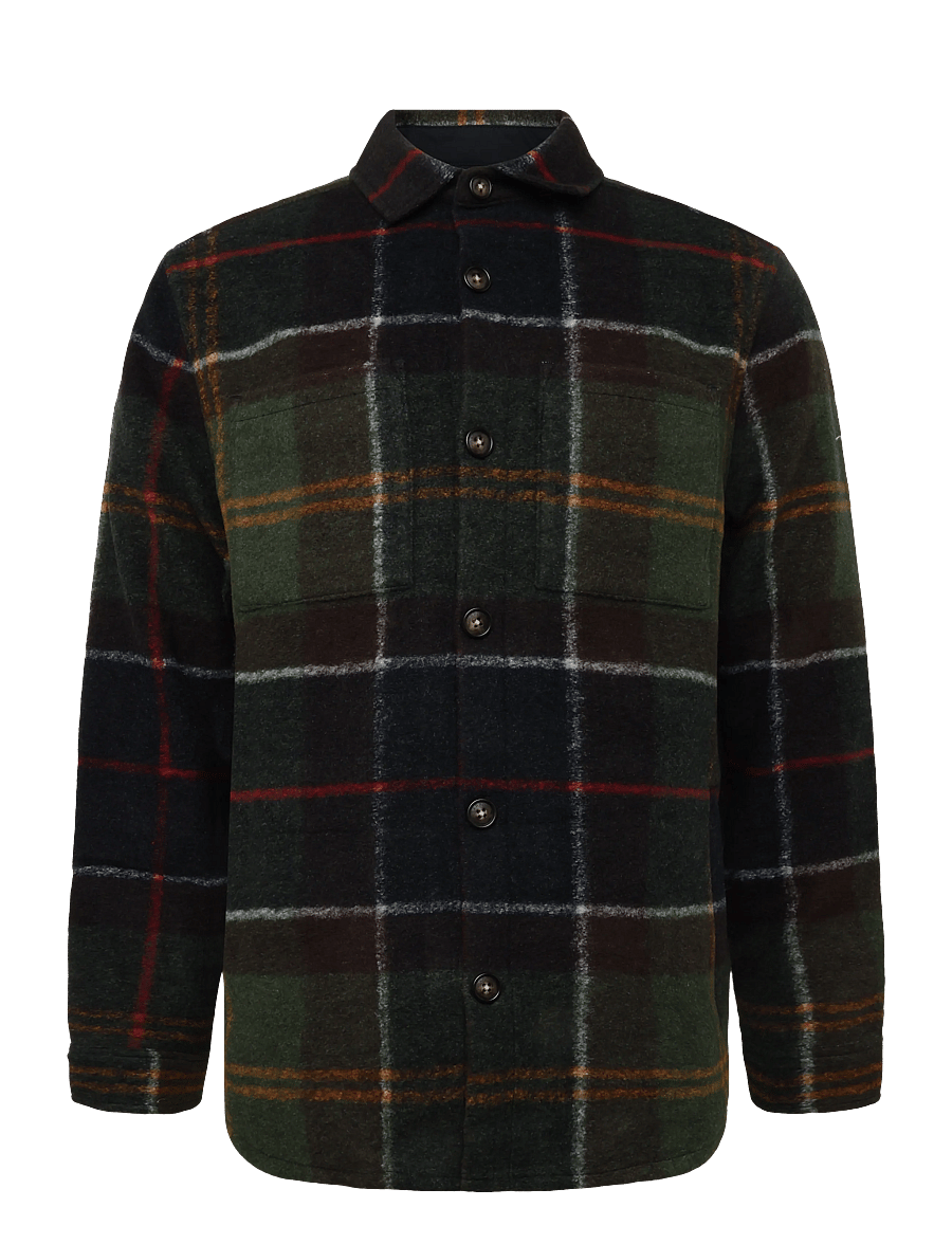 Barbour - Barbour Woodlane Brushed Check Overshirt - jakker - classic tartan - 0