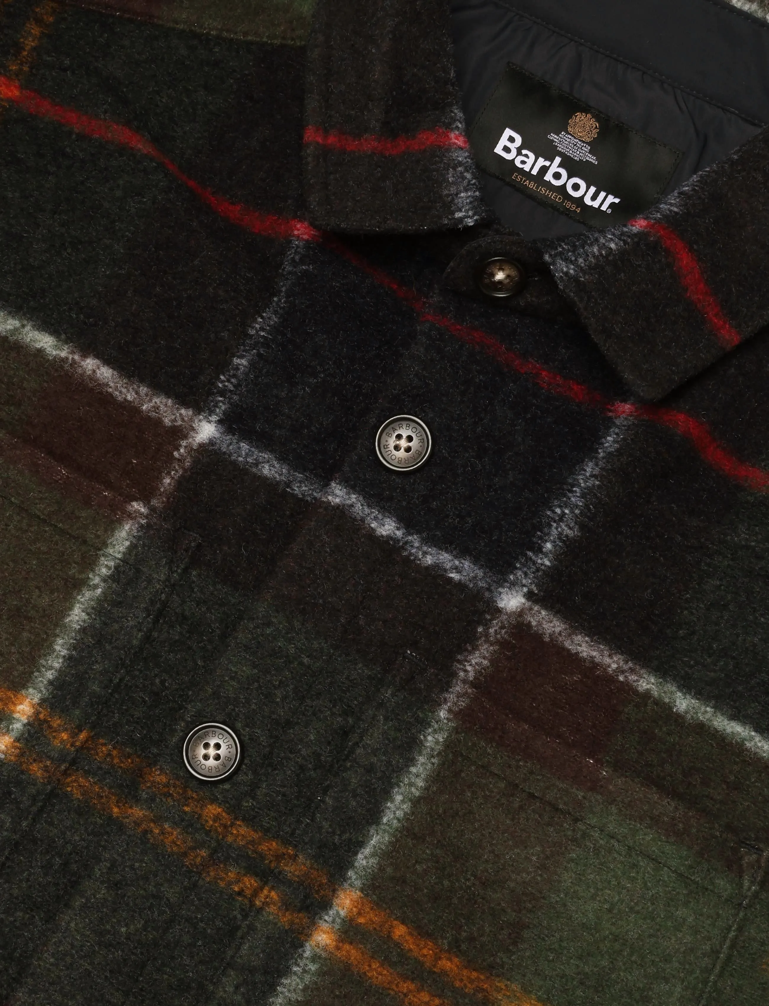 Barbour - Barbour Woodlane Brushed Check Overshirt - jakker - classic tartan - 2