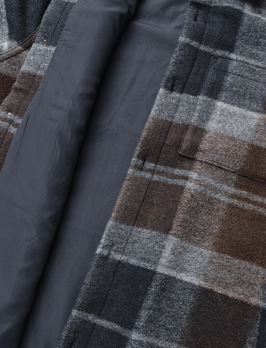 Barbour - Barbour Woodlane Brushed Check Overshirt - jacken - midnight oak tartan - 3