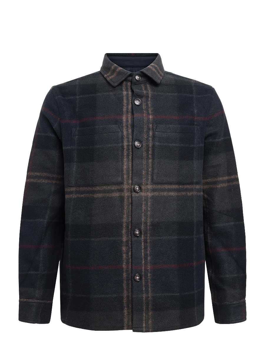 Barbour - Barbour Woodlane Brushed Check Overshirt - jacken - shadow classic tartan - 0