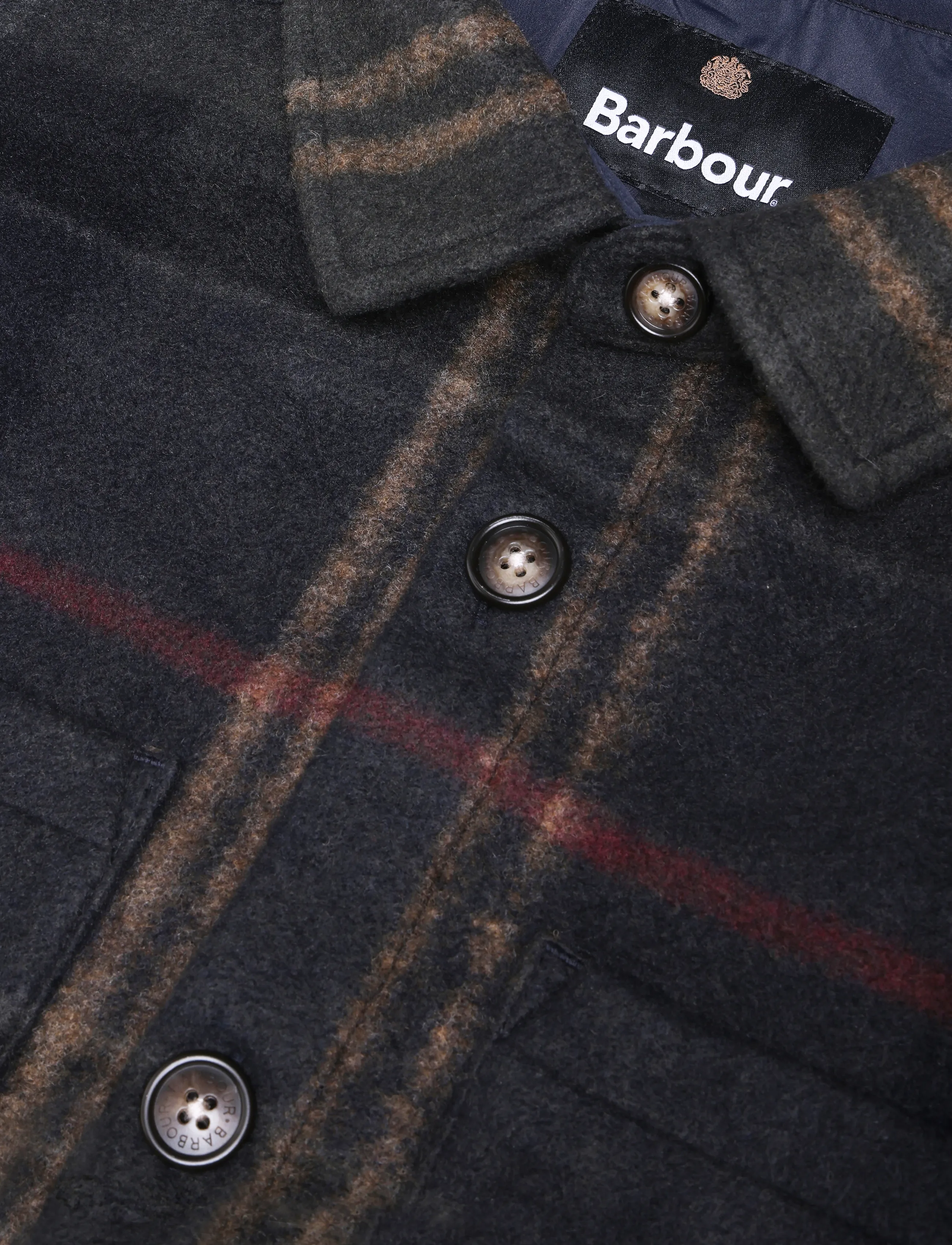 Barbour - Barbour Woodlane Brushed Check Overshirt - jacken - shadow classic tartan - 2