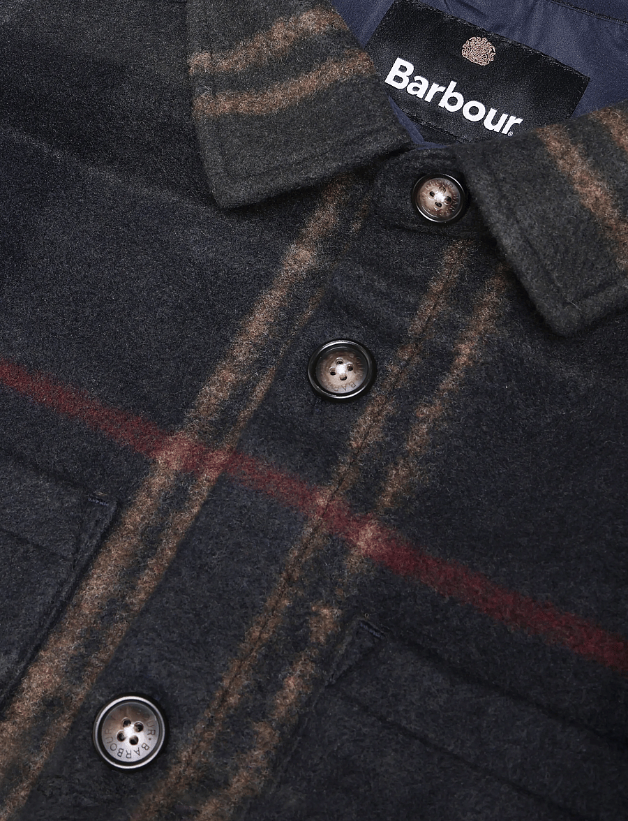 Barbour - Barbour Woodlane Brushed Check Overshirt - jacken - shadow classic tartan - 2