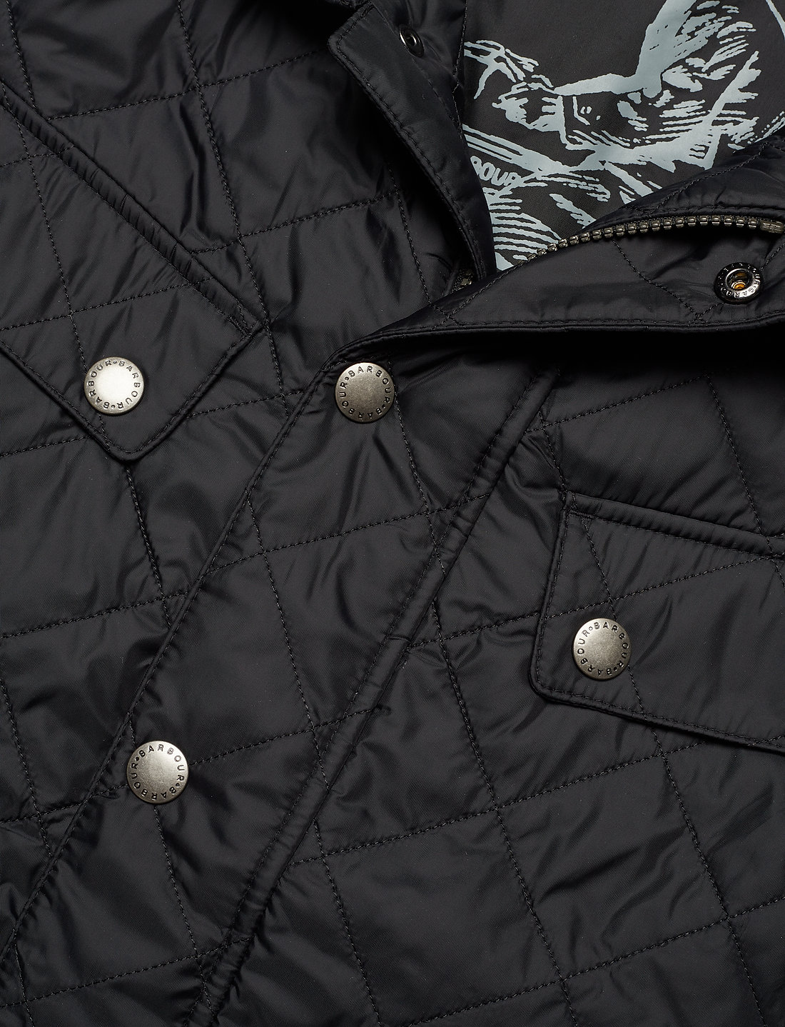 Barbour ariel quilted jacket black deals