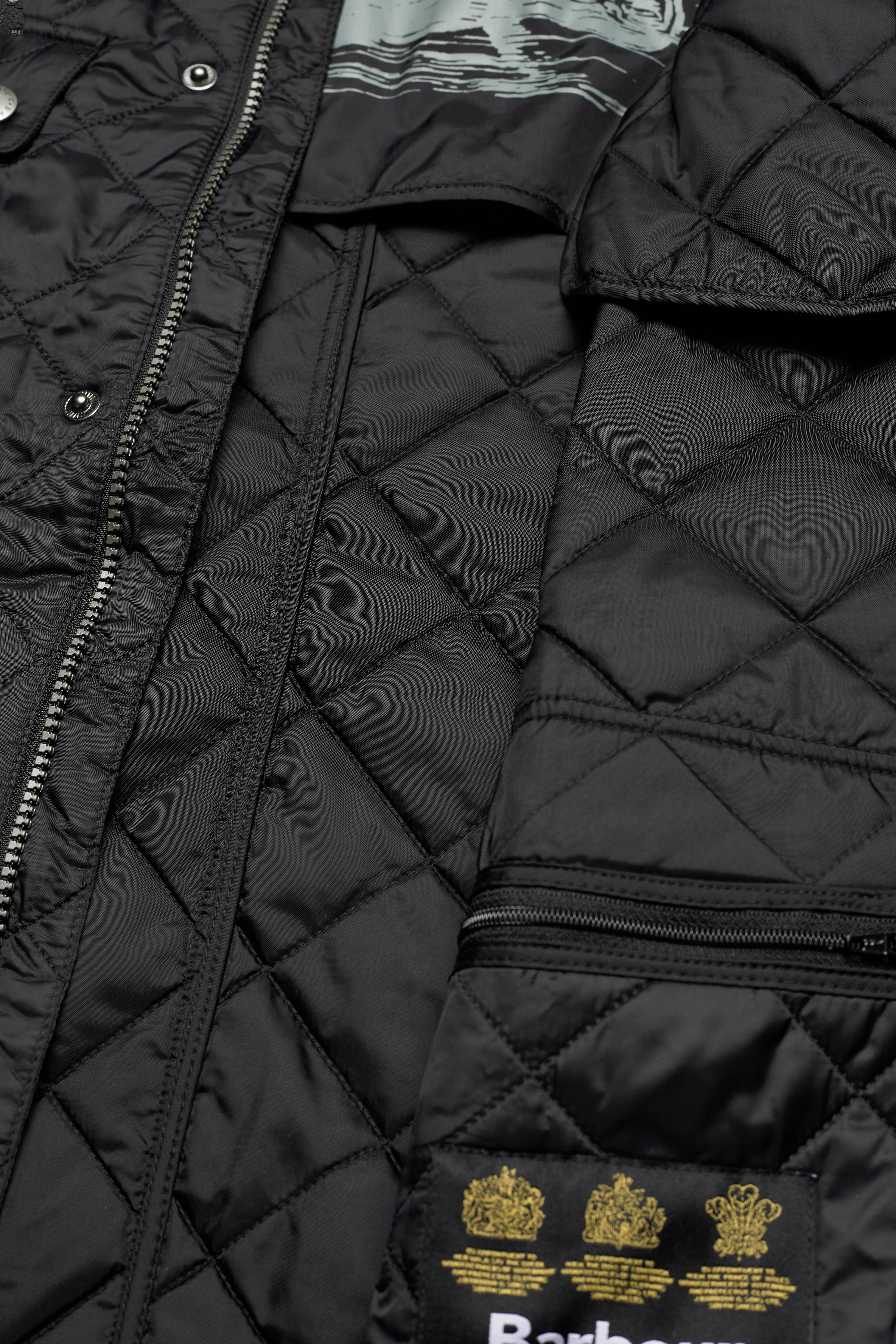 Barbour - Ariel Quilt - black/yellow - 4