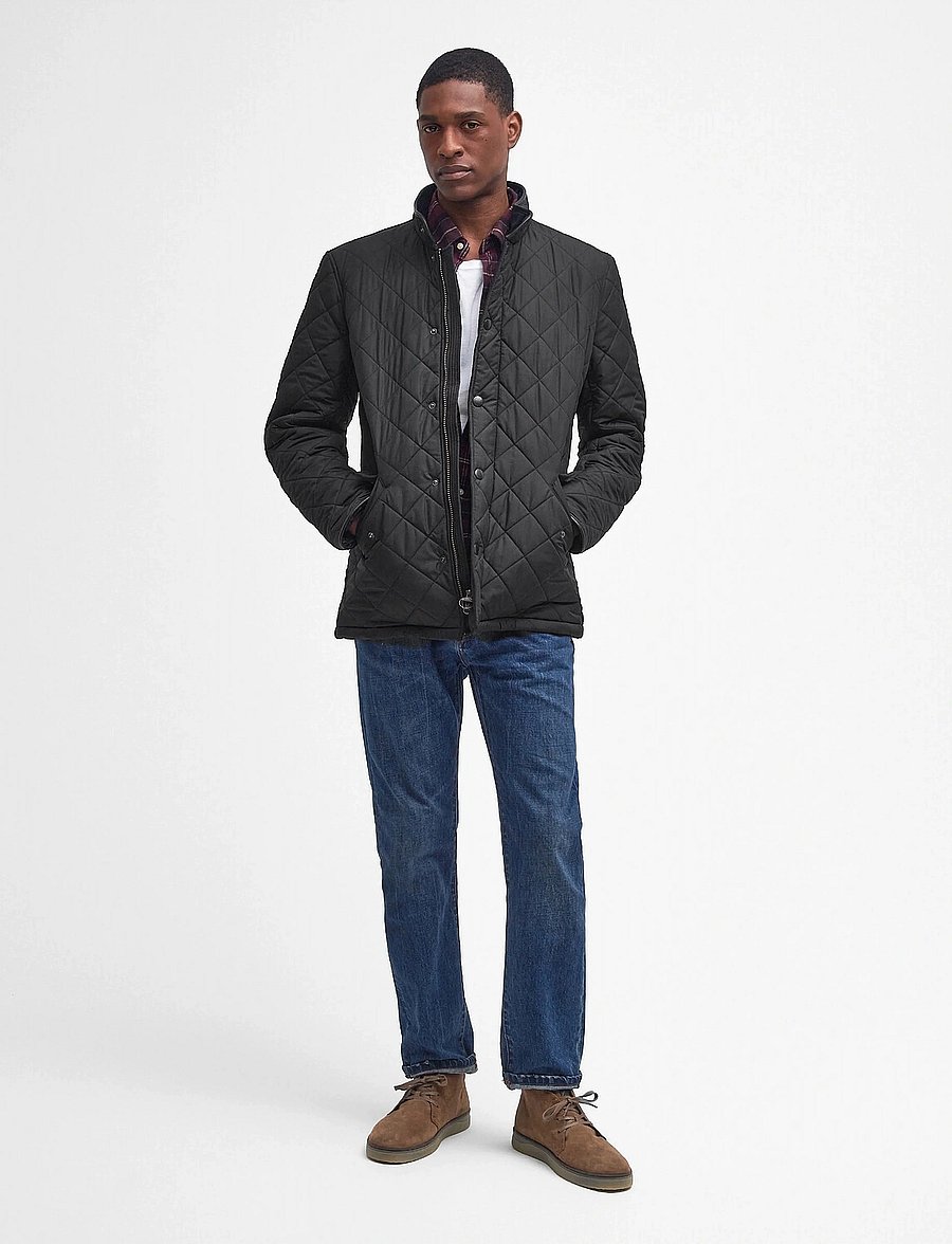 Barbour - Barbour Powell Quilted Jacket - fall jackets - black - 4