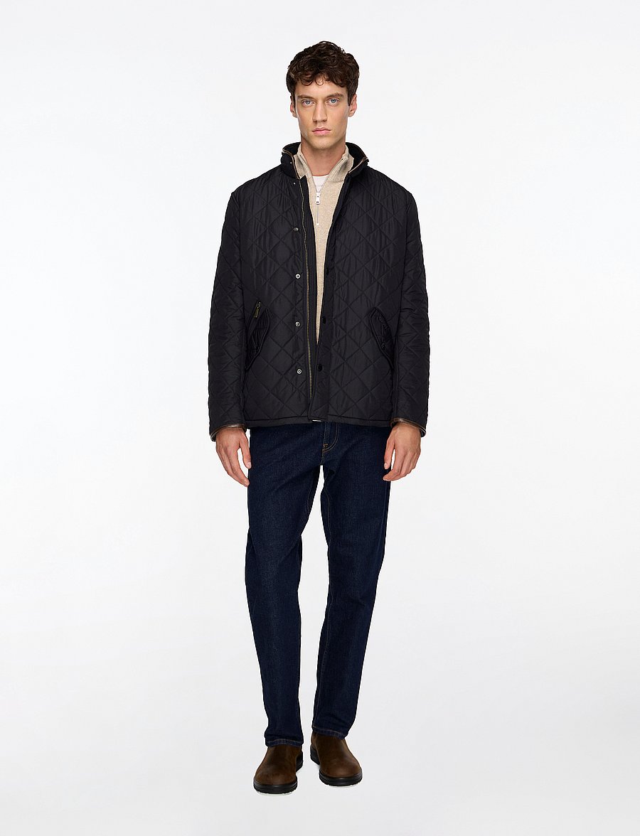Barbour - Barbour Powell Quilted Jacket - sügisjoped - navy/ecru beaco - 3