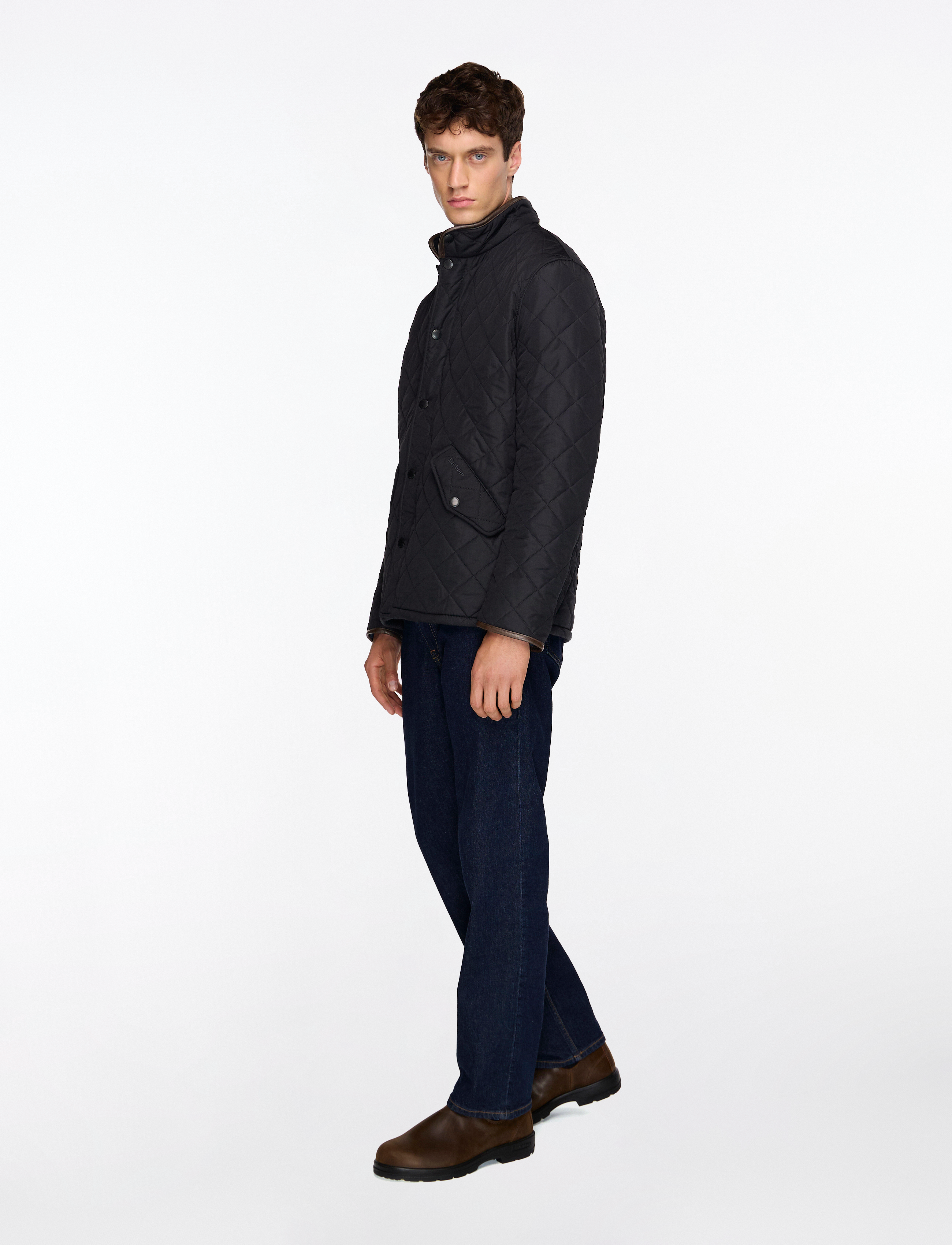 Barbour - Barbour Powell Quilted Jacket - sügisjoped - navy/ecru beaco - 4