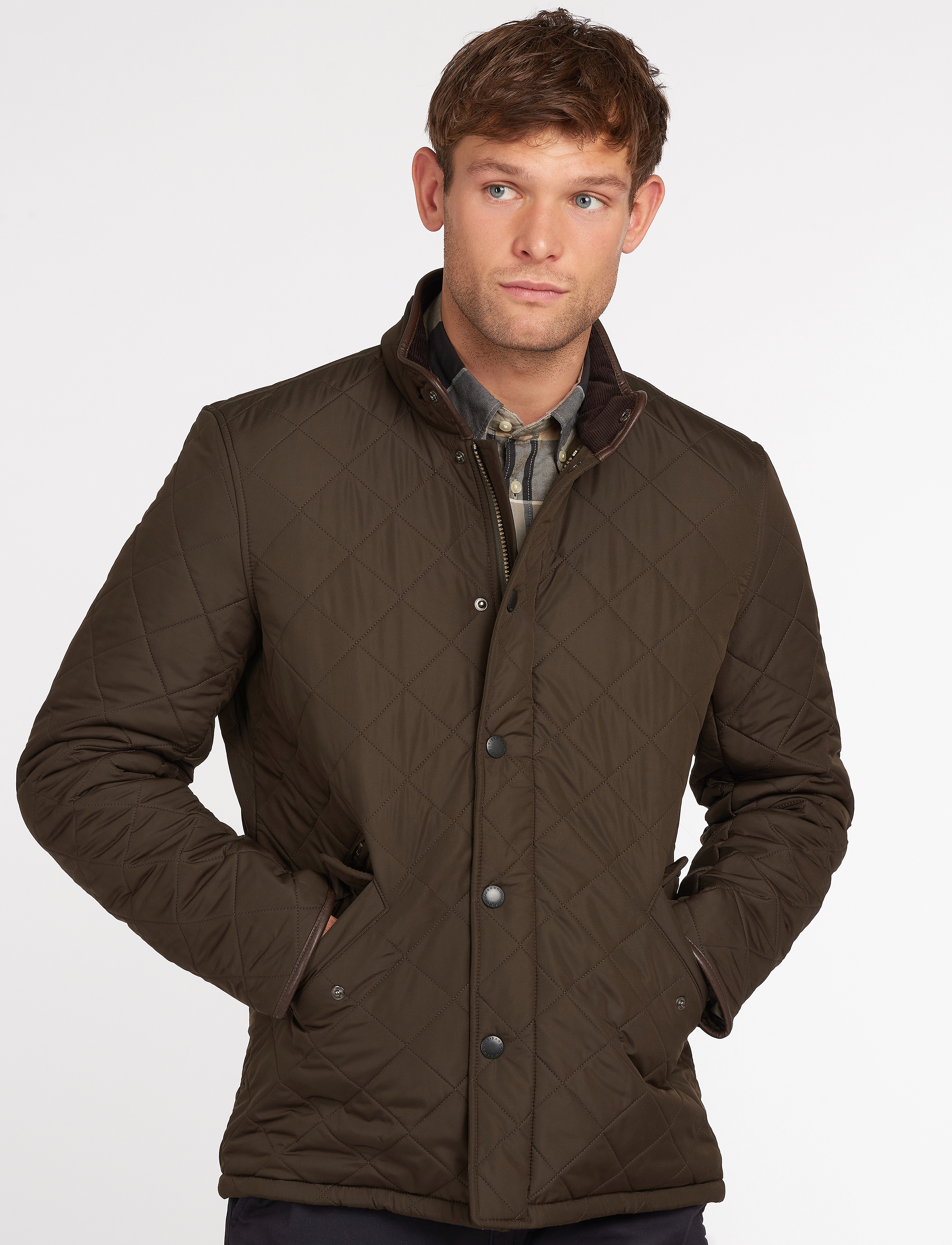 Barbour Barbour Powell Quilt - Jassen - OLIVE / brown