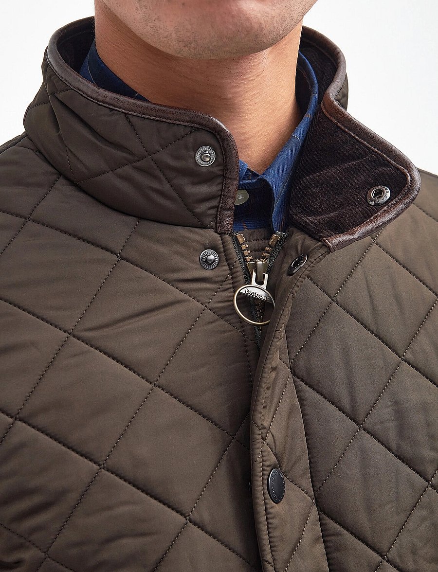 Barbour - Barbour Powell Quilted Jacket - rudens jakas - olive - 4
