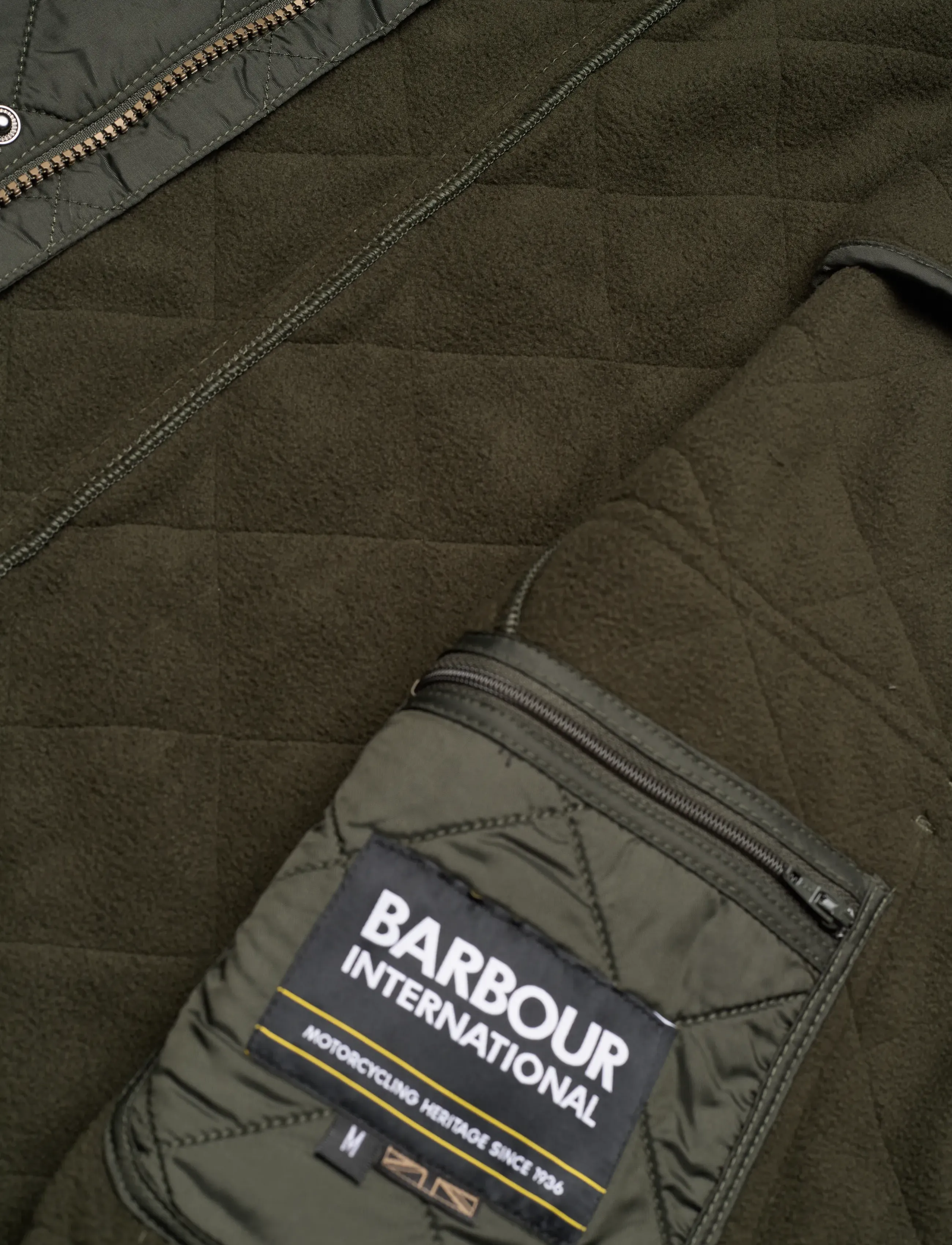 Barbour - B.Intl Ariel Polarquilt - spring jackets - olive - 4