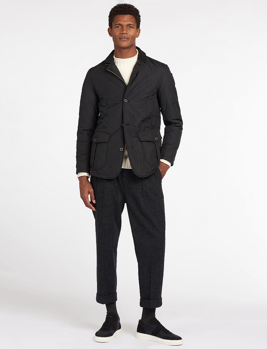 Barbour - Barbour Quilted Lutz - höstjackor - black - 5