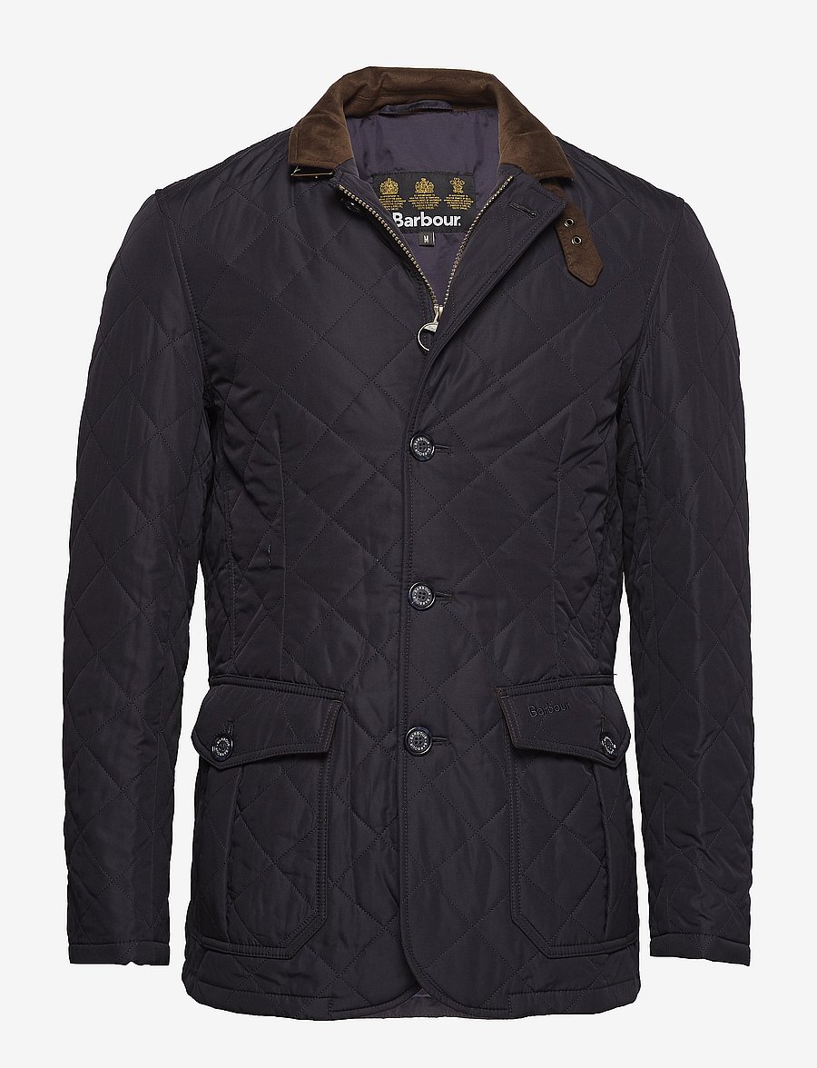 Barbour - Barbour Quilted Lutz - fall jackets - navy/ecru beaco - 1