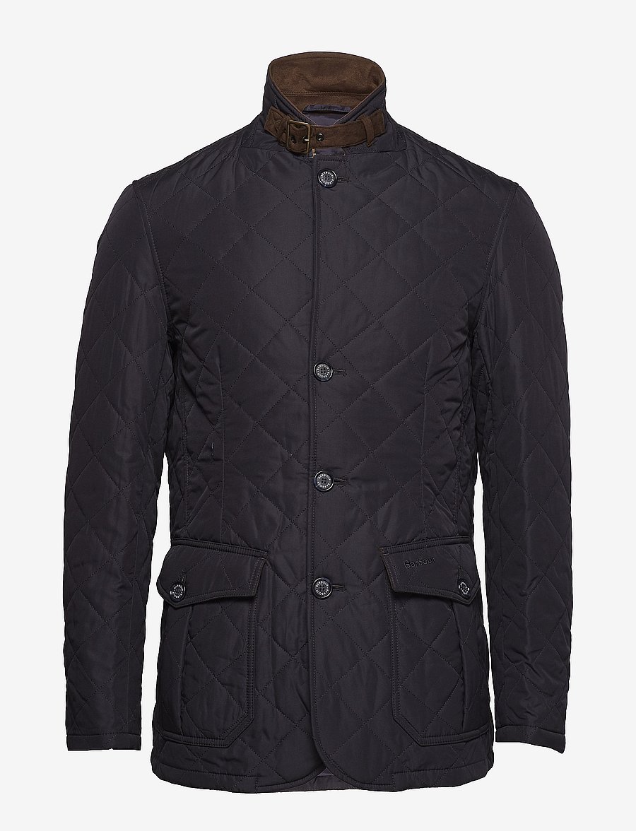 Barbour - Barbour Quilted Lutz - fall jackets - navy/ecru beaco - 2