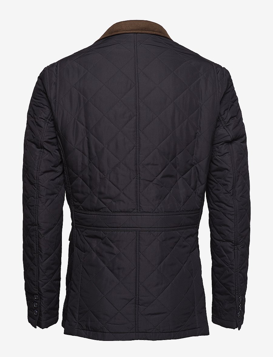 Barbour - Barbour Quilted Lutz - fall jackets - navy/ecru beaco - 3