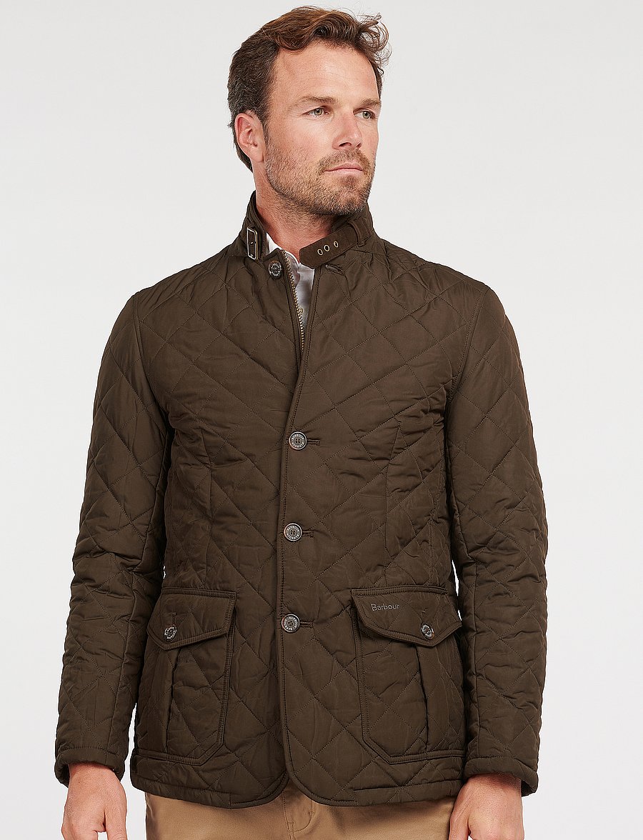 Barbour - Barbour Quilted Lutz - höstjackor - olive - 0