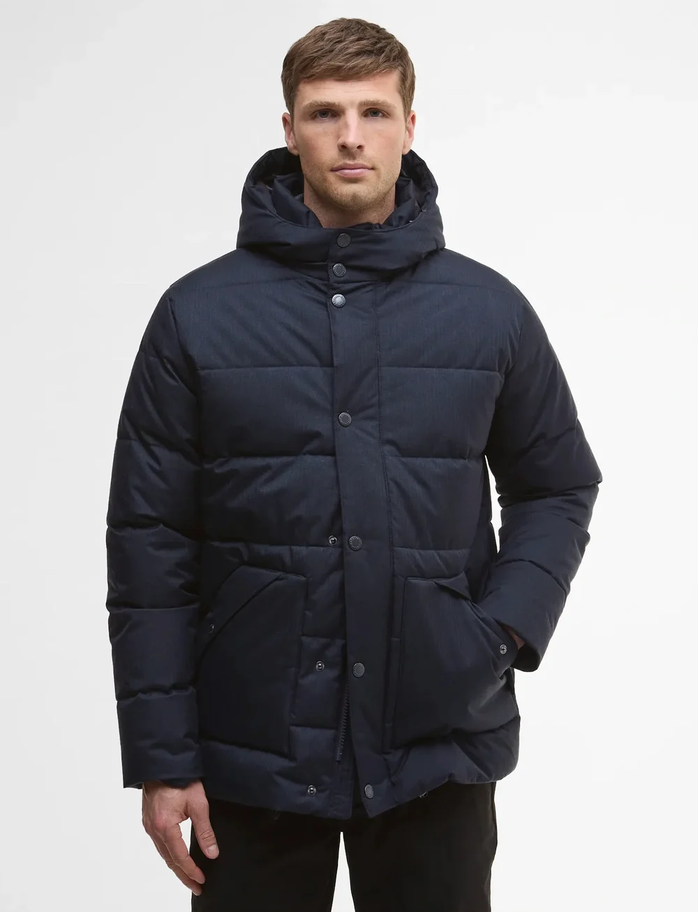 Barbour - Barbour Brampton Puffer Jacket - gefütterte jacken - navy - 0