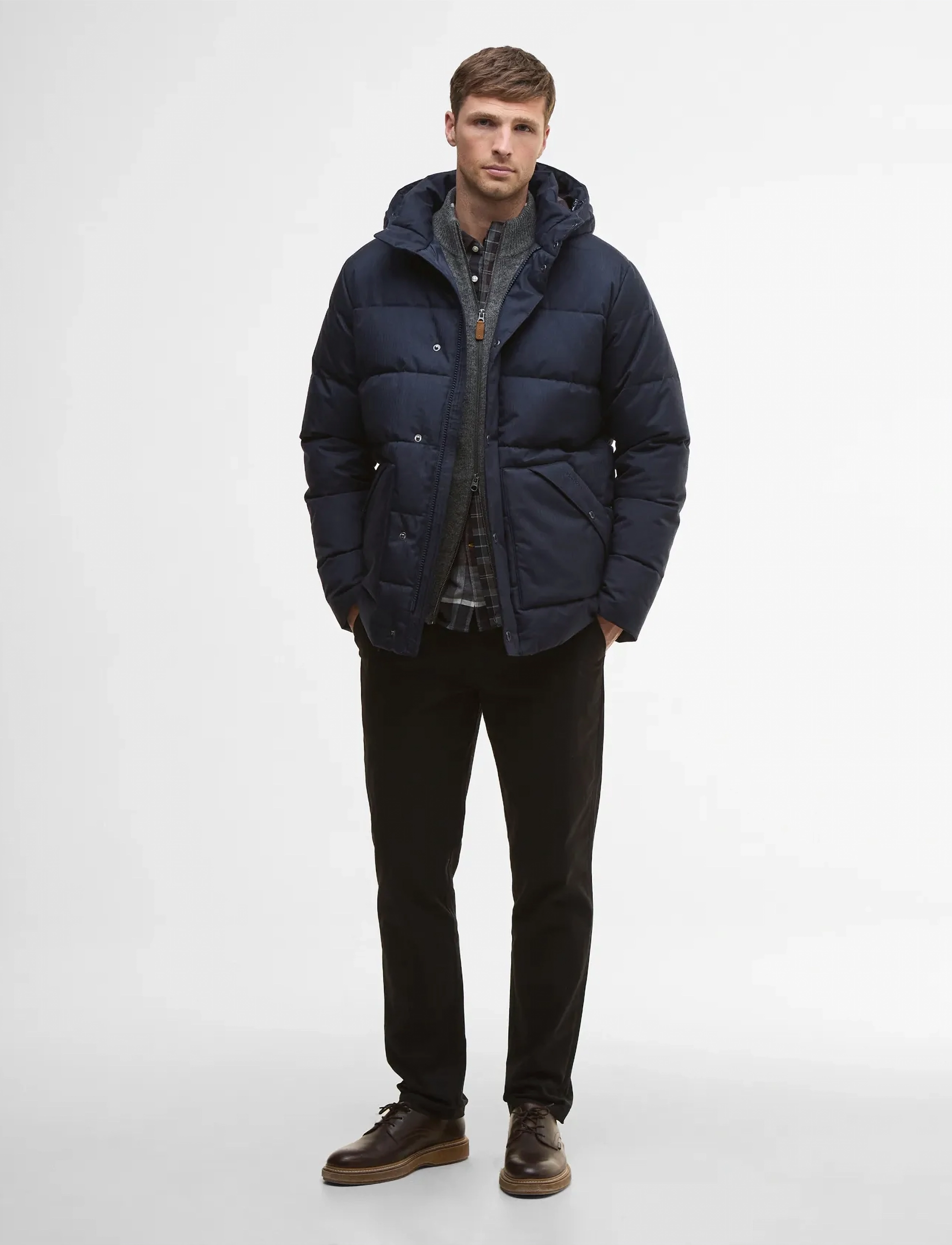 Barbour - Barbour Brampton Puffer Jacket - kurtki puchowe - navy - 3