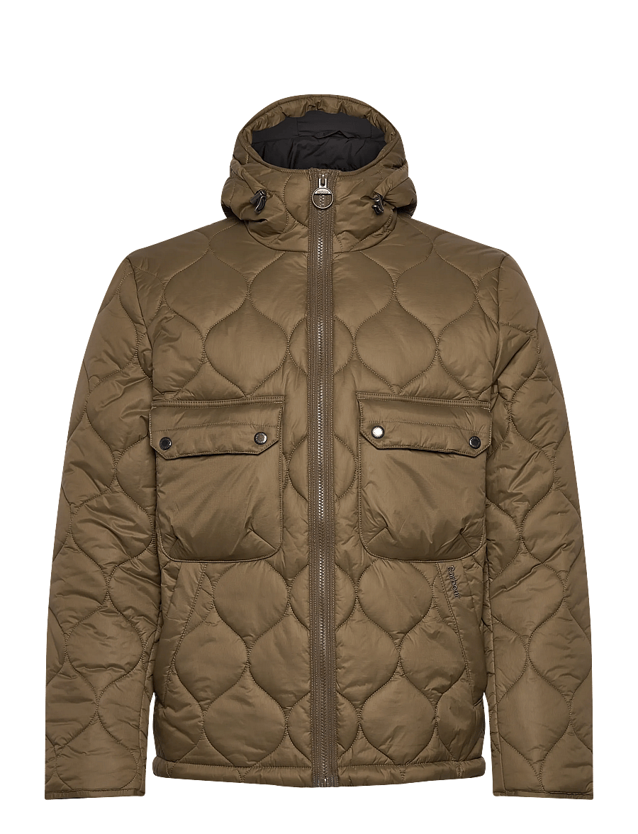 Barbour - Barbour Re-Engineered Hooded Spey Quilted Jacket - forårsjakker - sand - 0