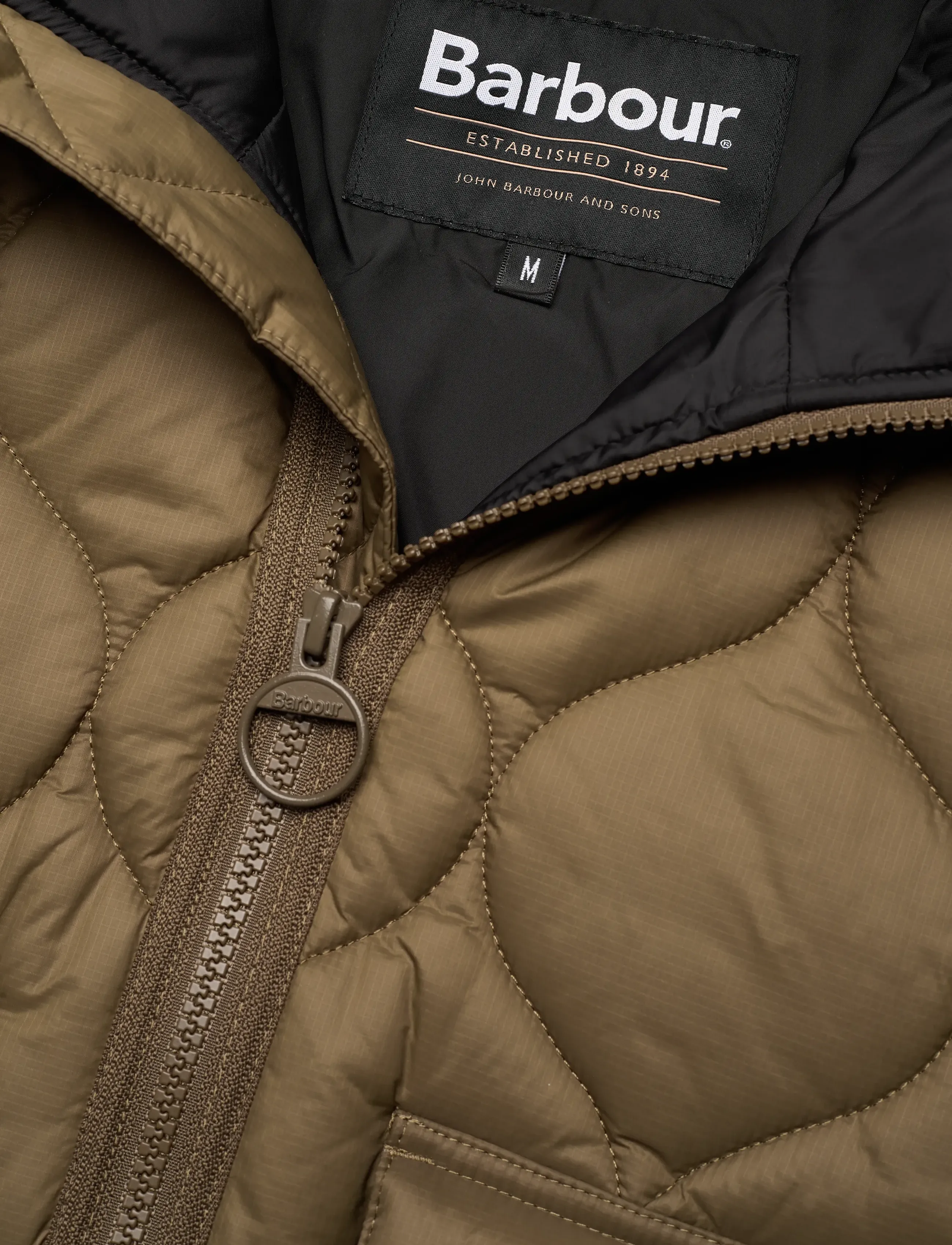 Barbour - Barbour Re-Engineered Hooded Spey Quilted Jacket - forårsjakker - sand - 2
