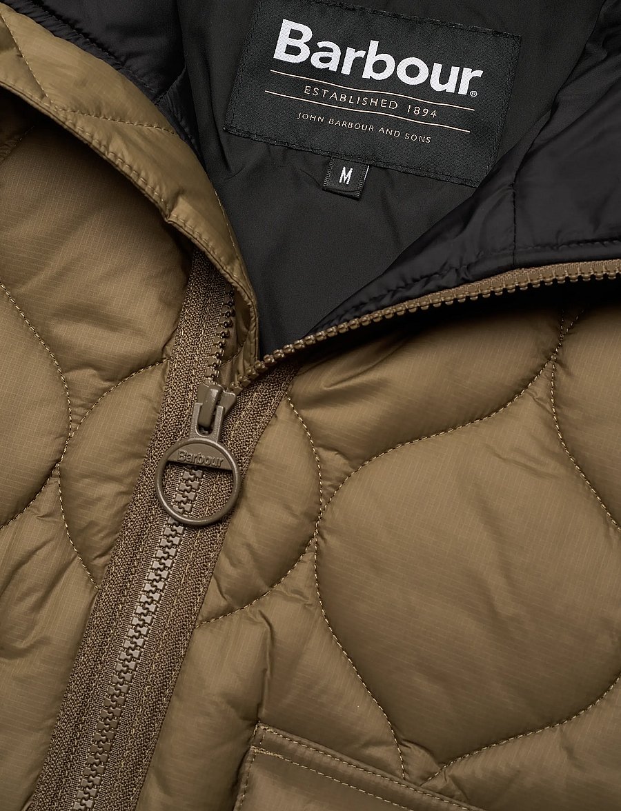 Barbour - Barbour Re-Engineered Hooded Spey Quilted Jacket - forårsjakker - sand - 2
