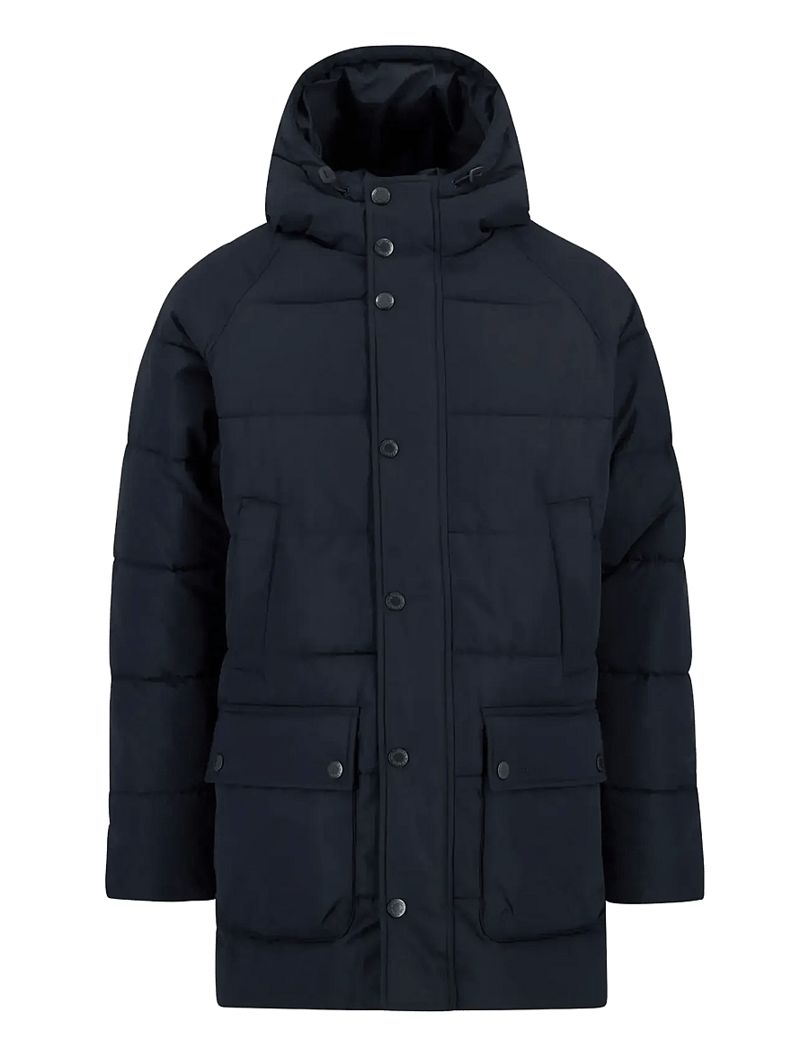 Barbour - Barbour Hooded Bedale Puffer Jacket - parkas - navy - 1