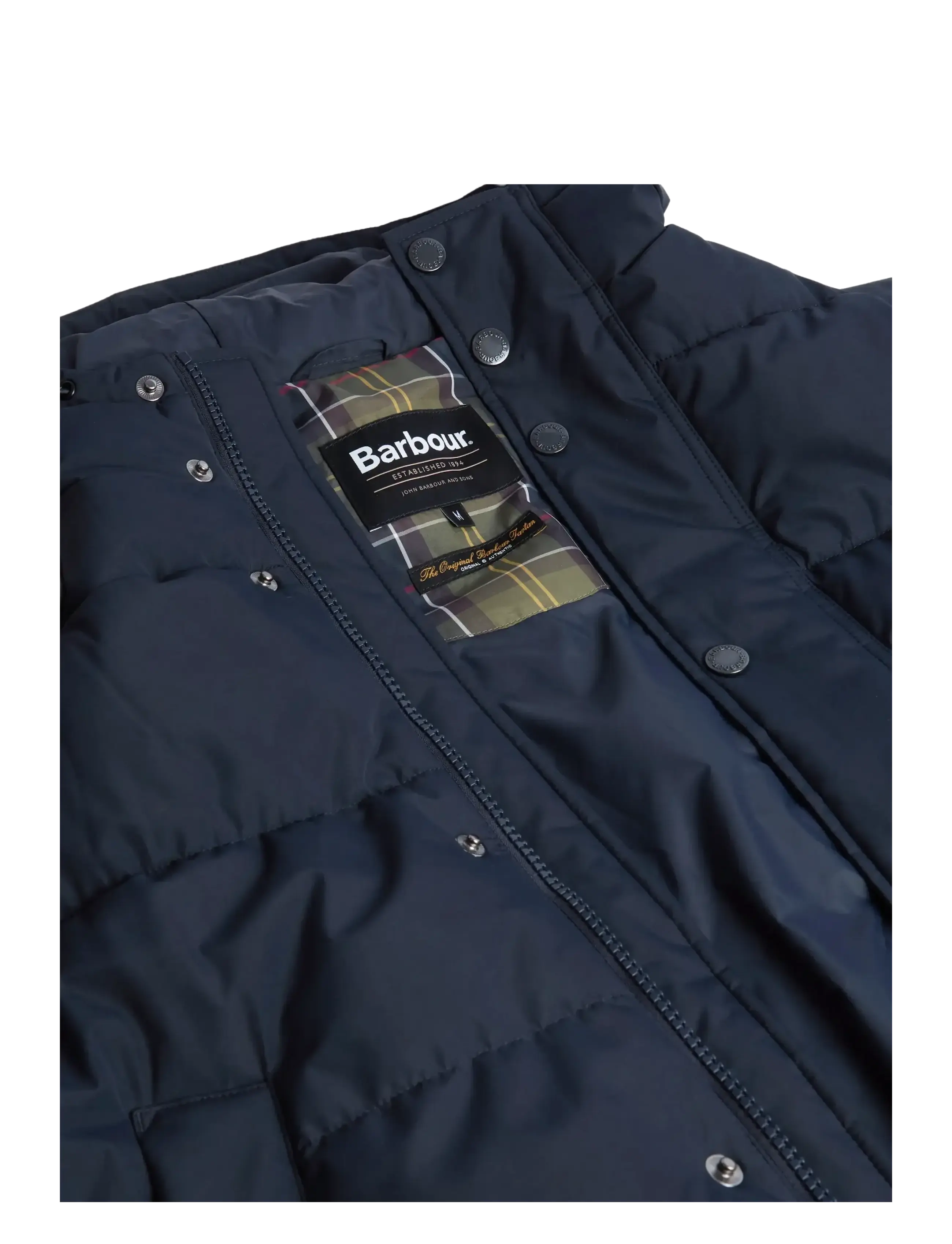 Barbour - Barbour Hooded Bedale Puffer Jacket - parkas - navy - 2