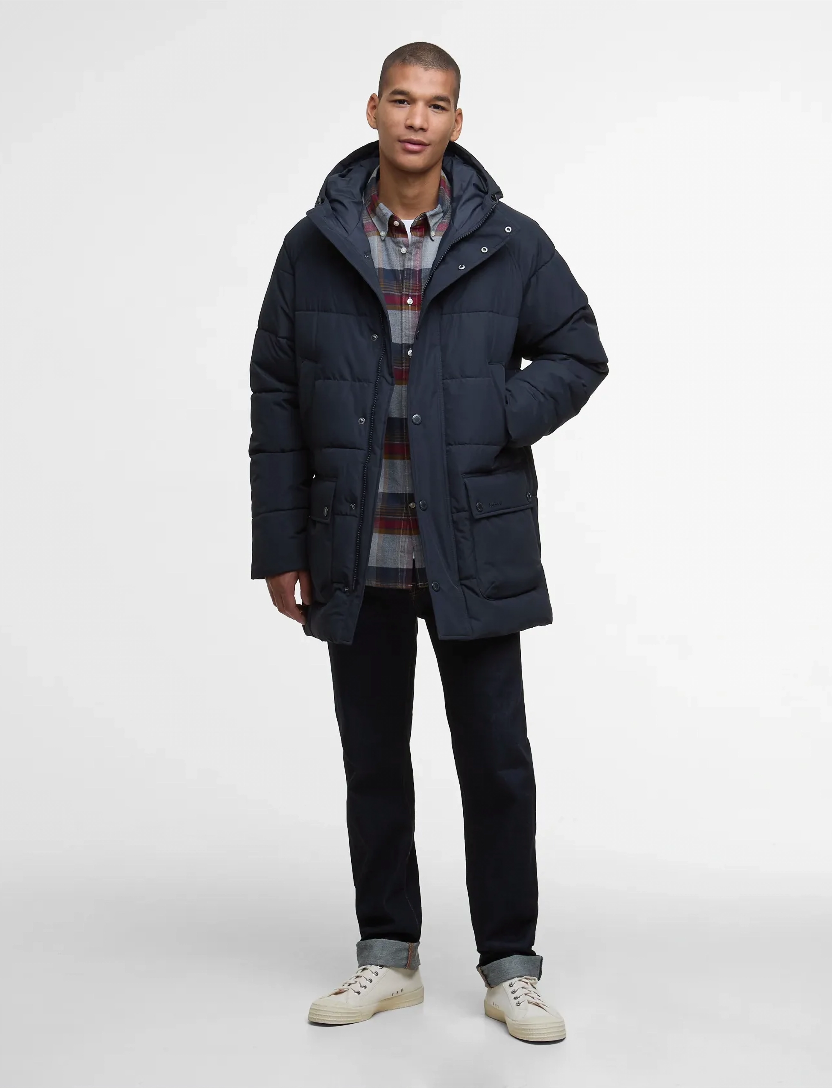 Barbour - Barbour Hooded Bedale Puffer Jacket - parkas - navy - 3