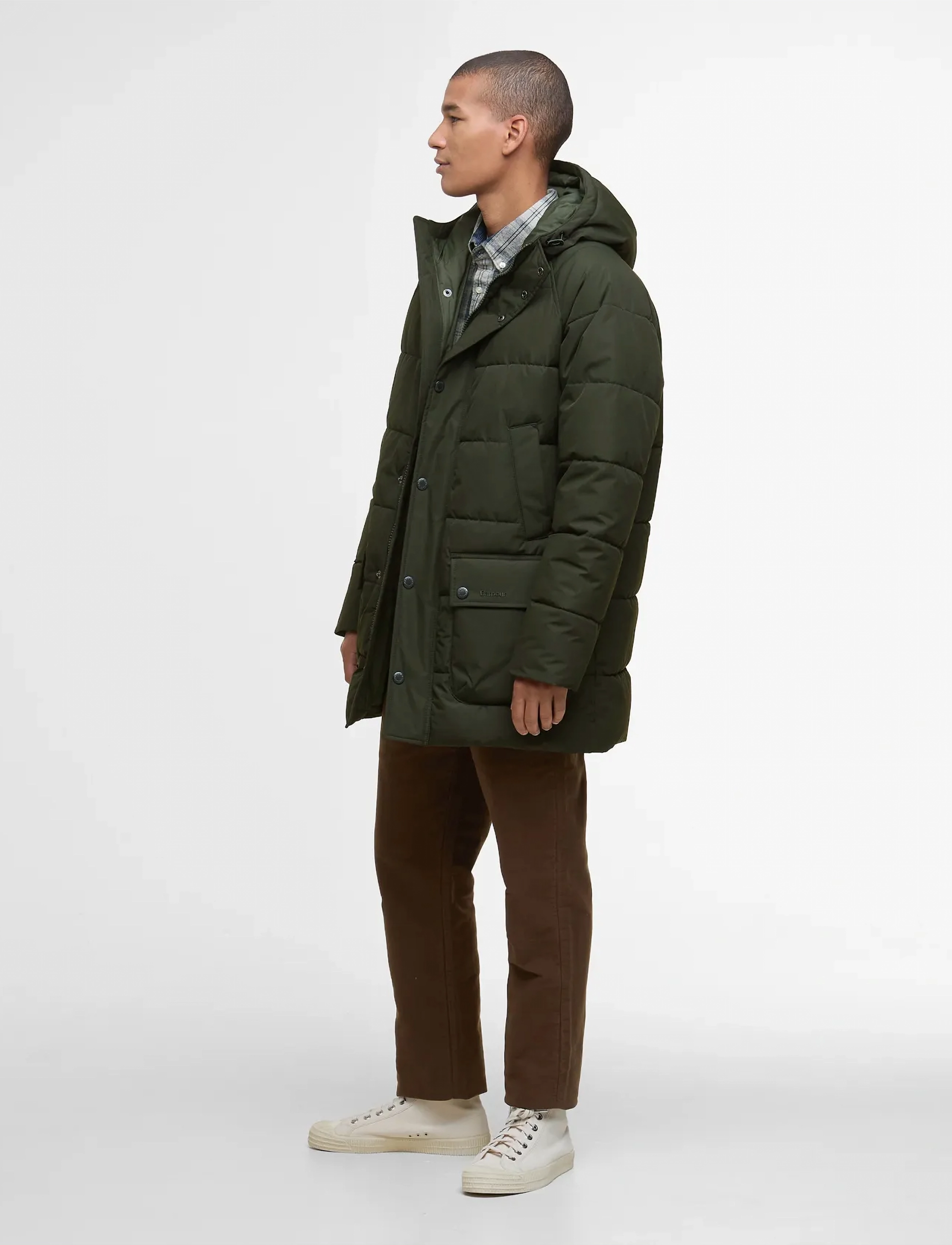 Barbour - Barbour Hooded Bedale Puffer Jacket - sage - 2