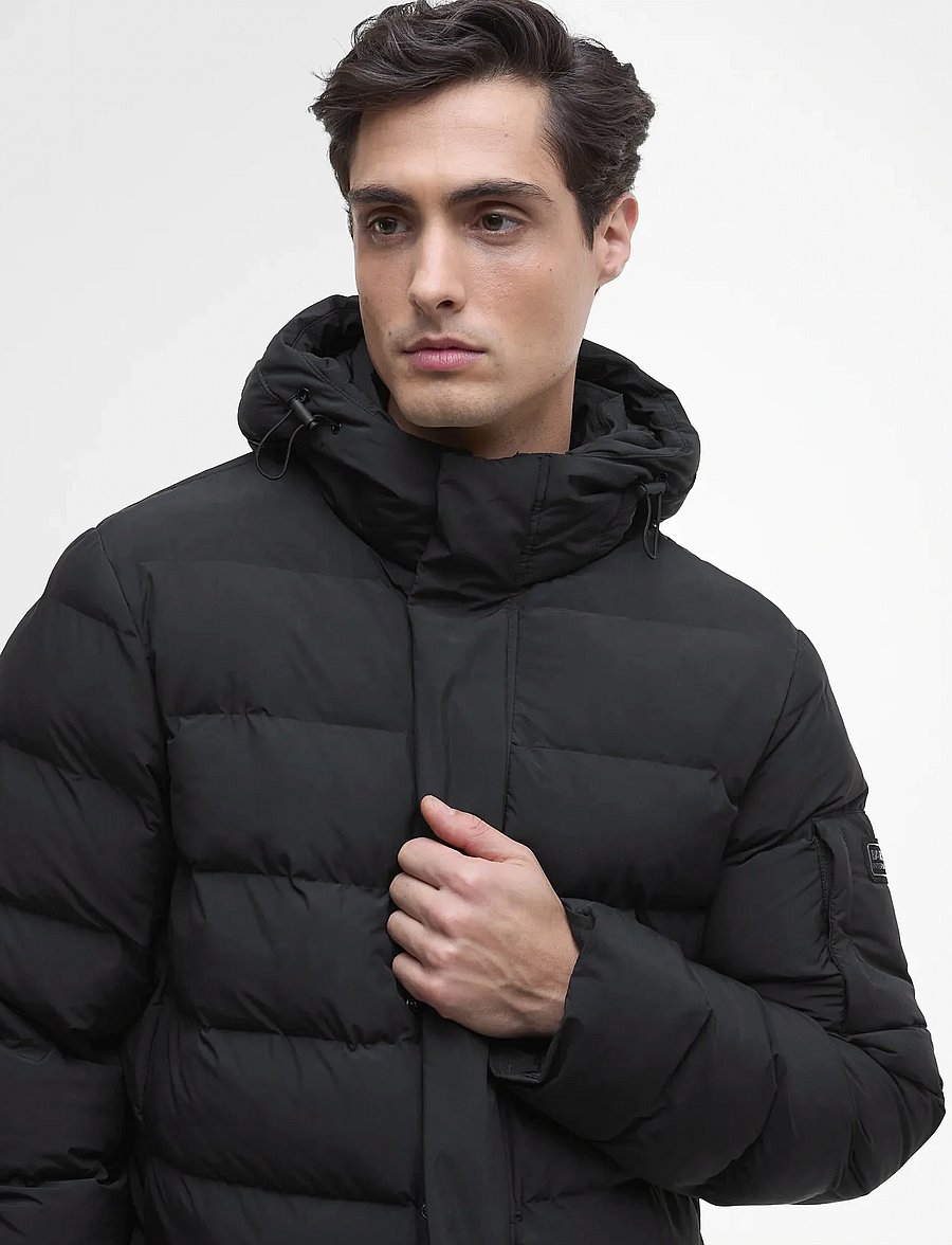 Barbour - B.Intl Daleson Puffer Jacket - dunjakker - black - 4